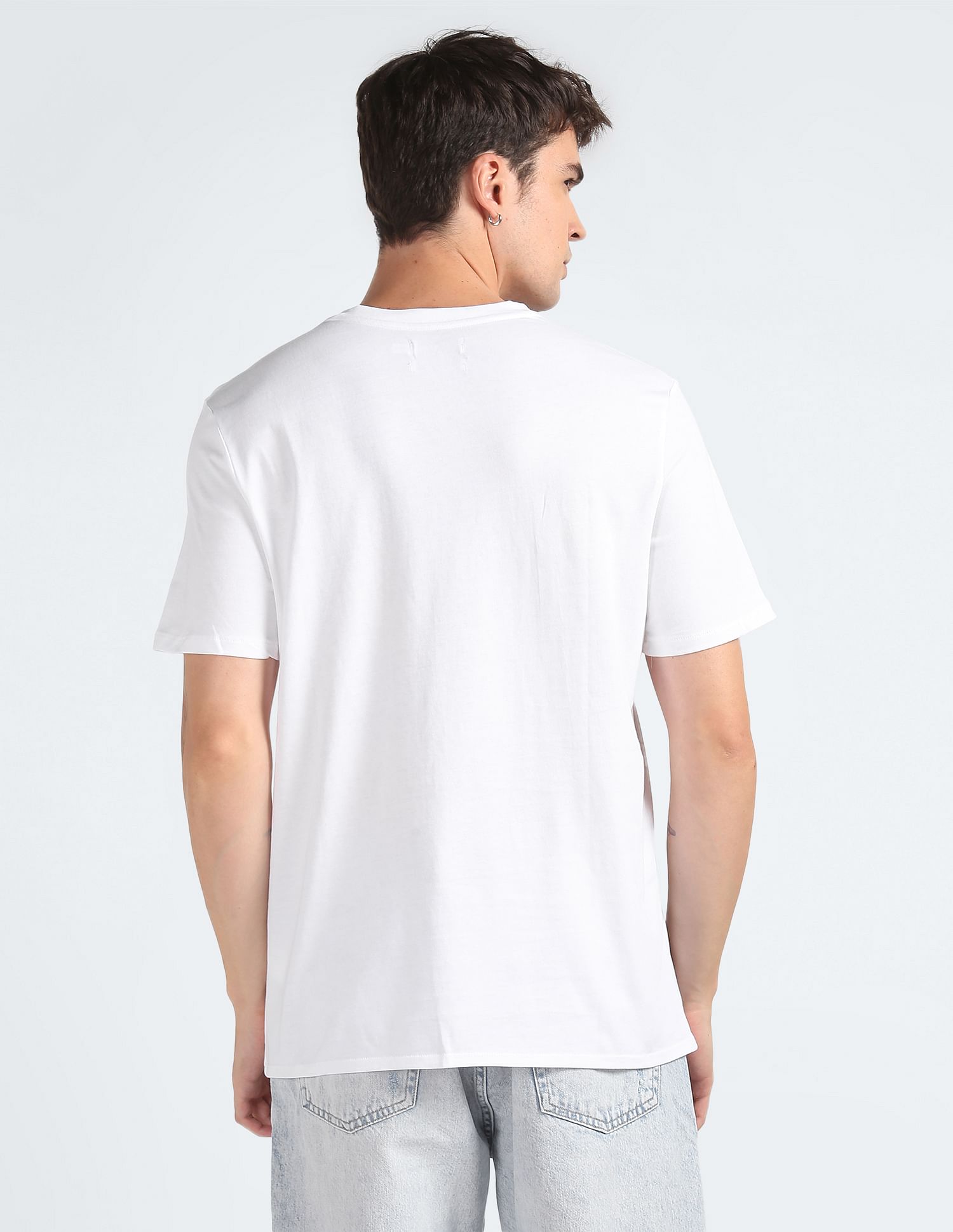 Calvin Klein Smooth Cotton Solid T-Shirt