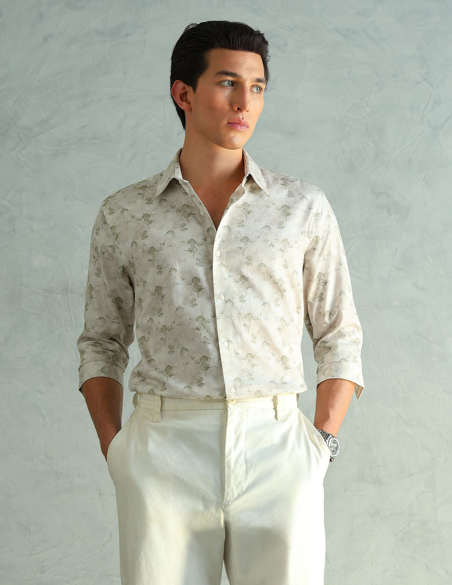 Arrow Newyork Slim Fit Smart Printed Shirt