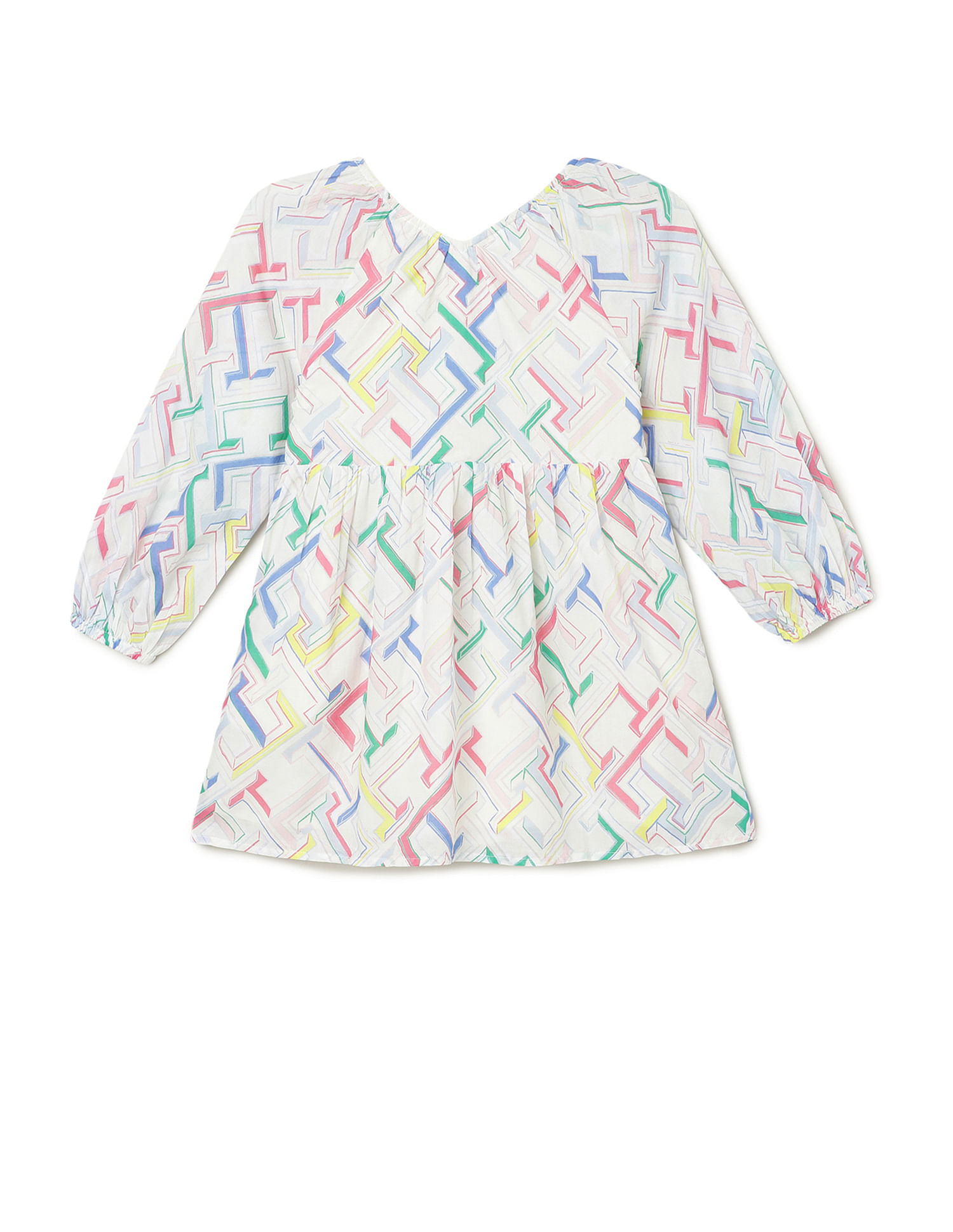 Tommy Hilfiger Kids Girls All Over Print Dress