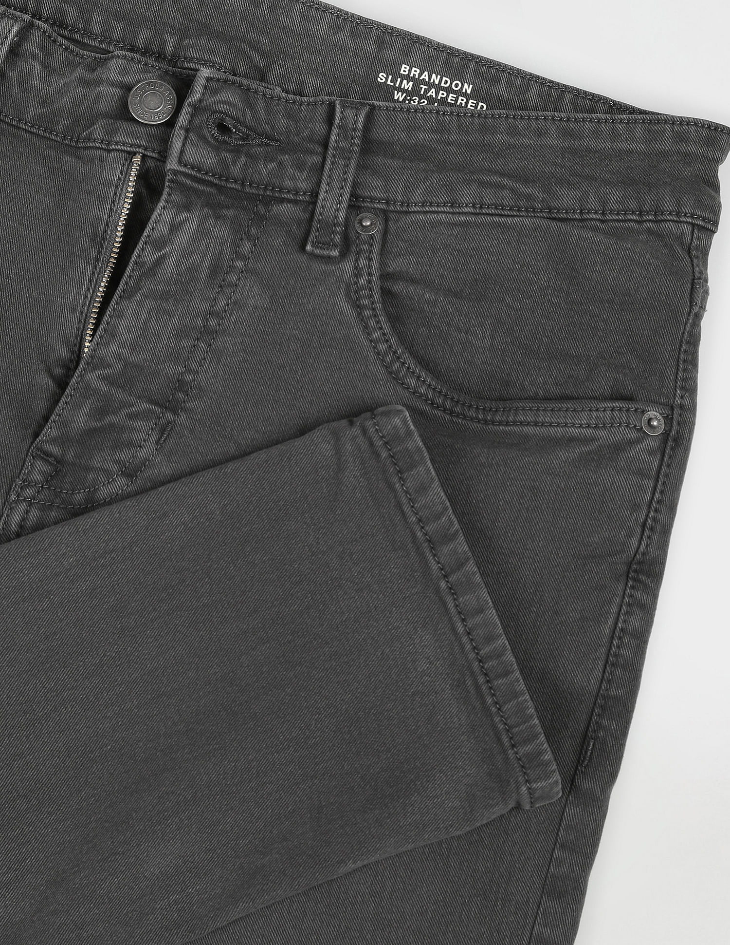 U.S. Polo Assn. Denim Co. Brandon Slim Tapered Fit Grey Jeans