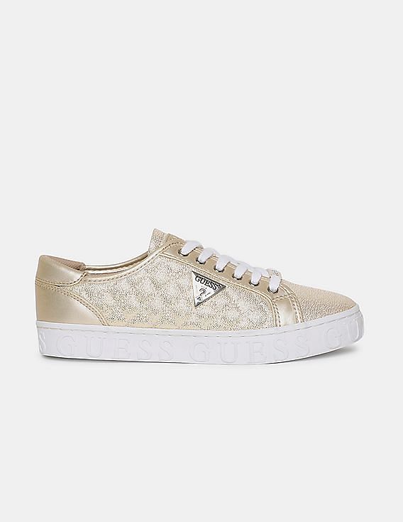 Guess store sneakers gold