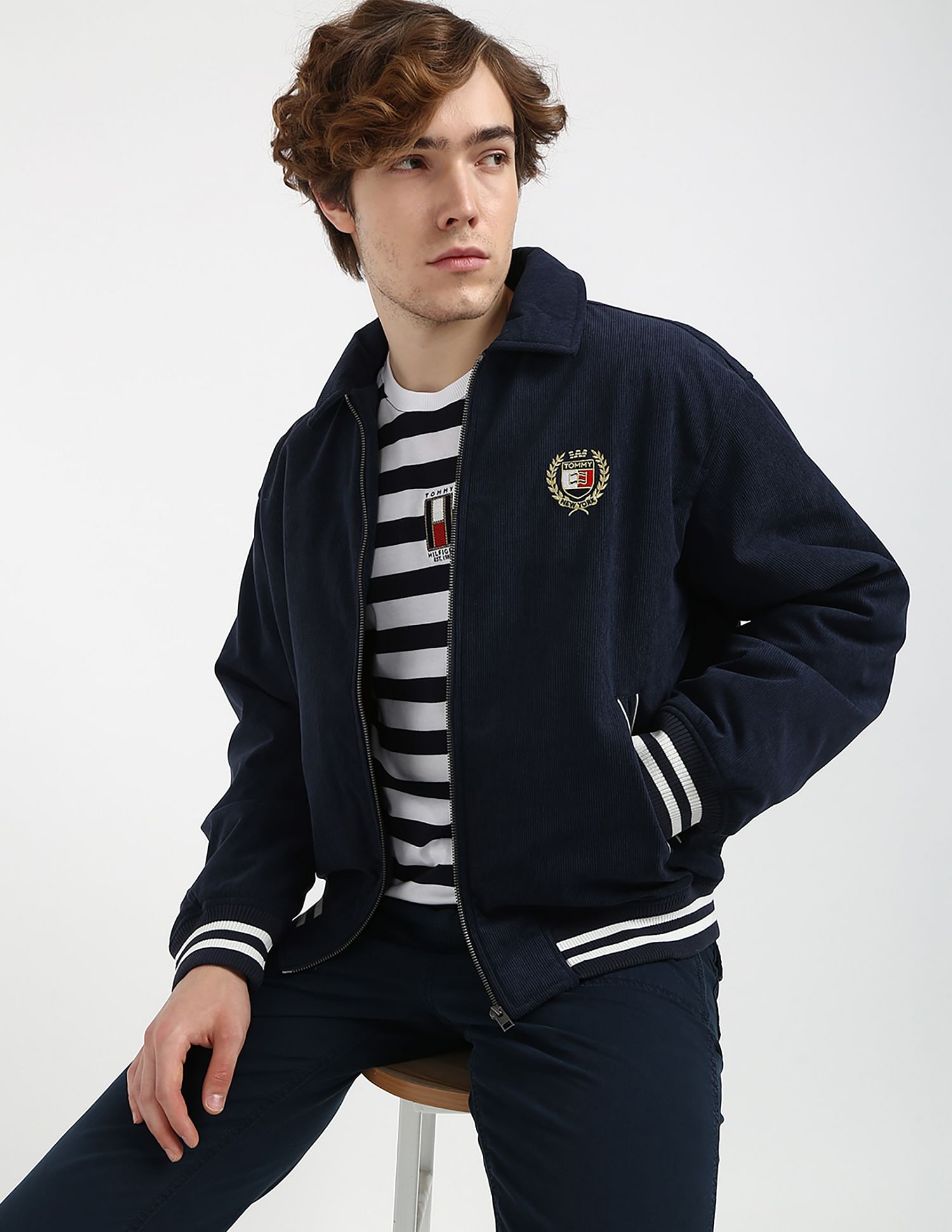 Letterman jacket tommy hilfiger online