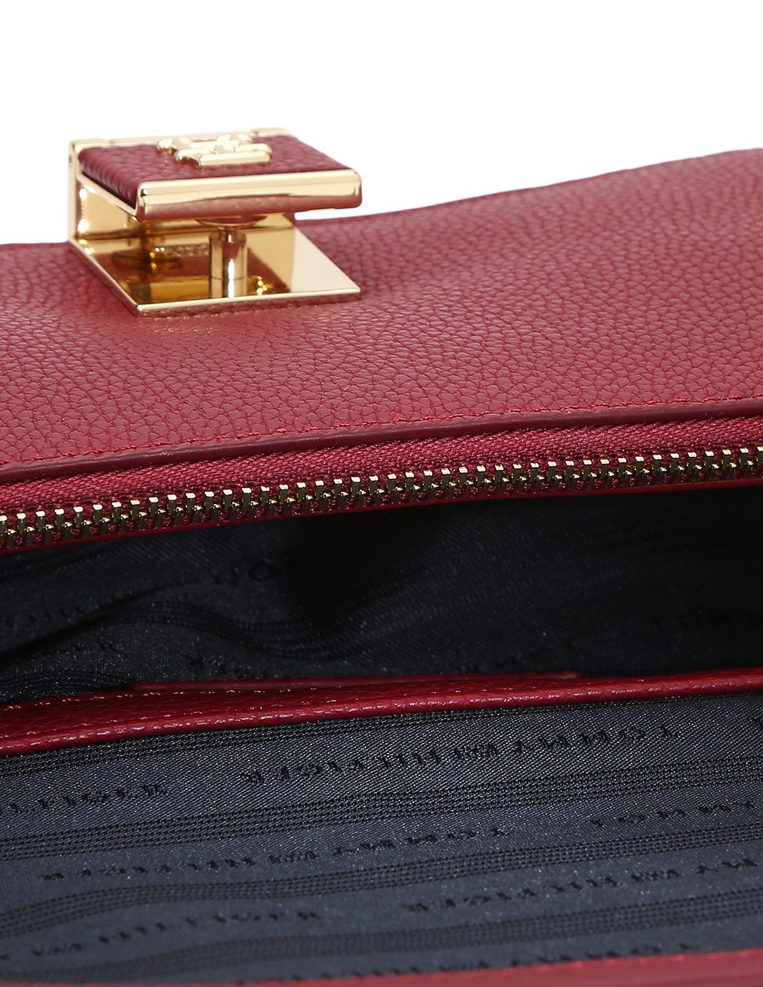Tommy Hilfiger Solid Red Pu Sling Bag