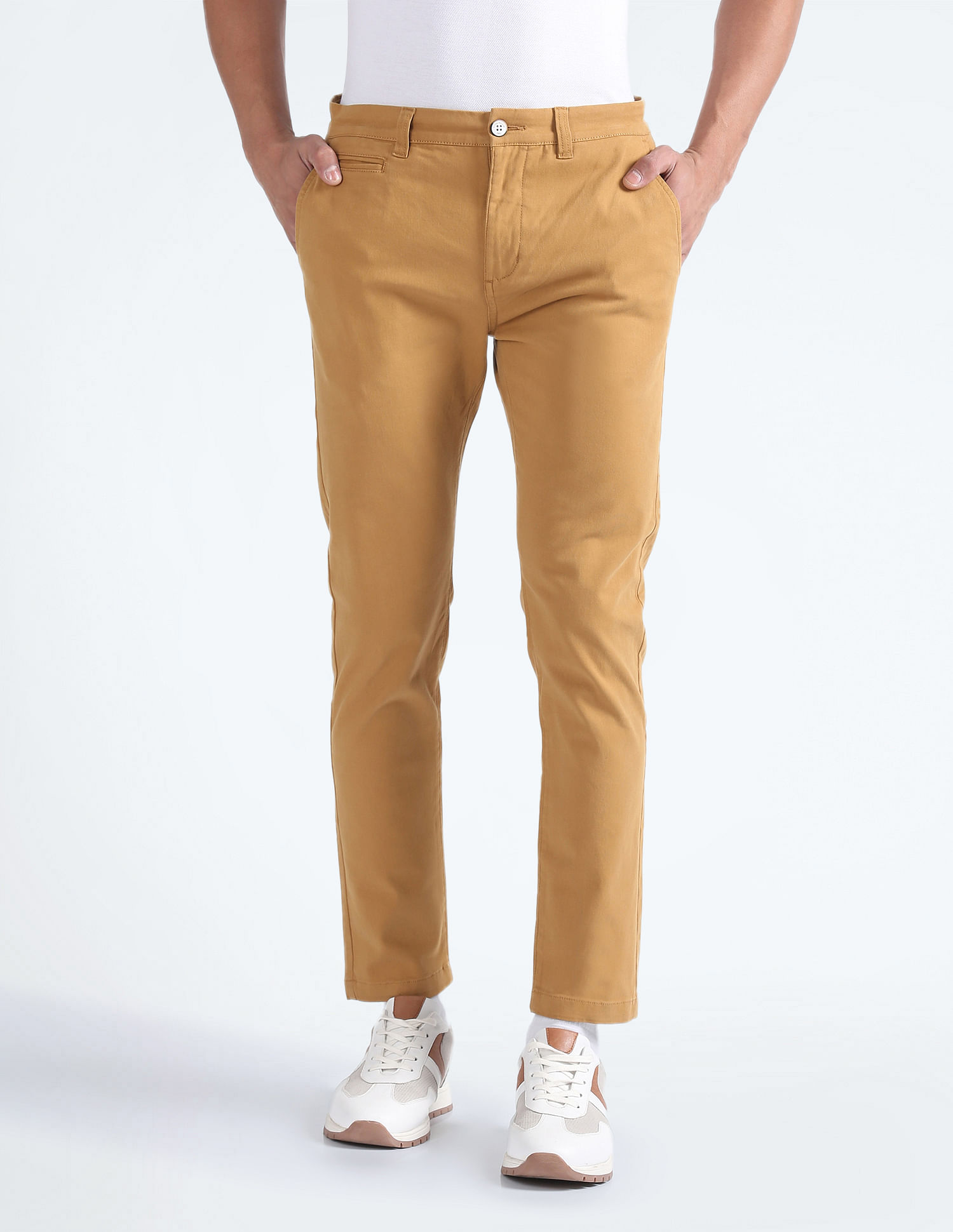 ASOS DESIGN skinny suit pants in khaki twill | ASOS