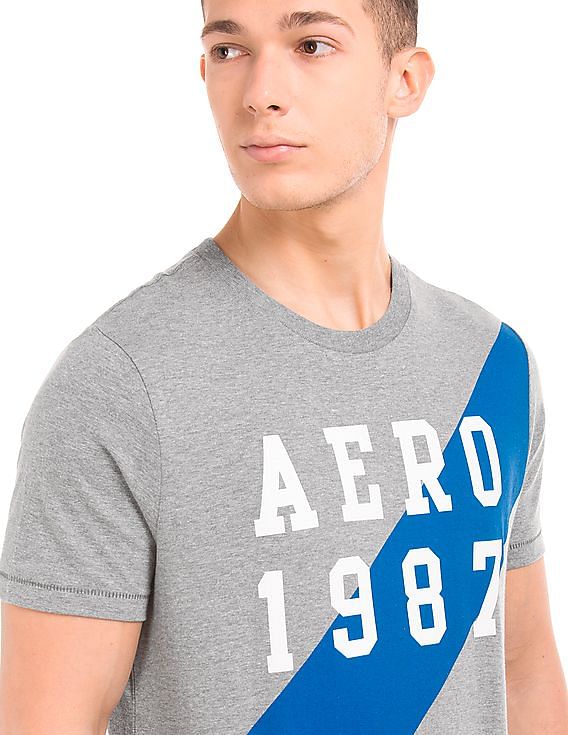 Aeropostale Brand Print Regular Fit T-Shirt