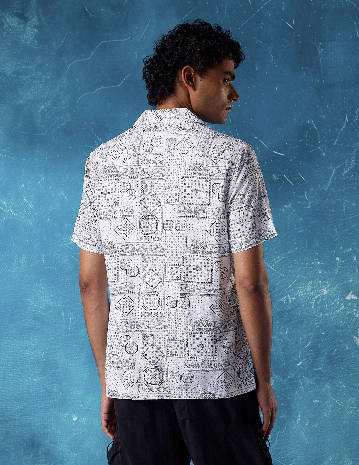 Flying Machine Geometric Print Regular Fit Shirt