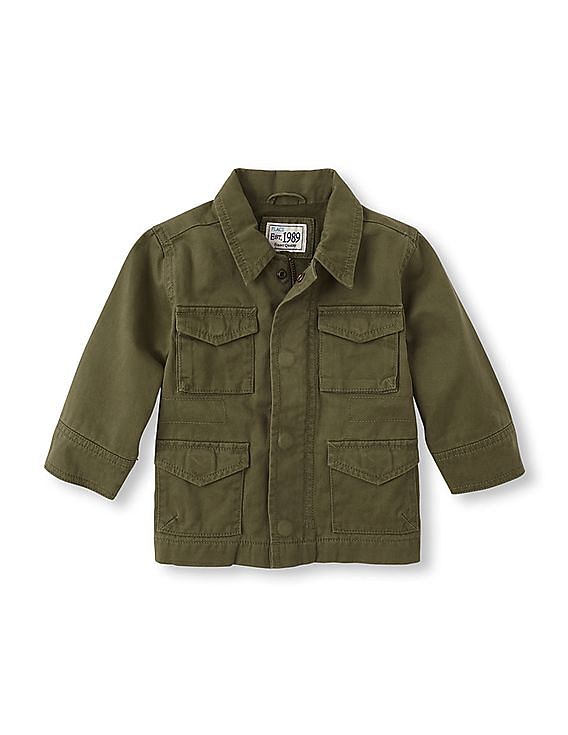 Boys army green on sale jacket