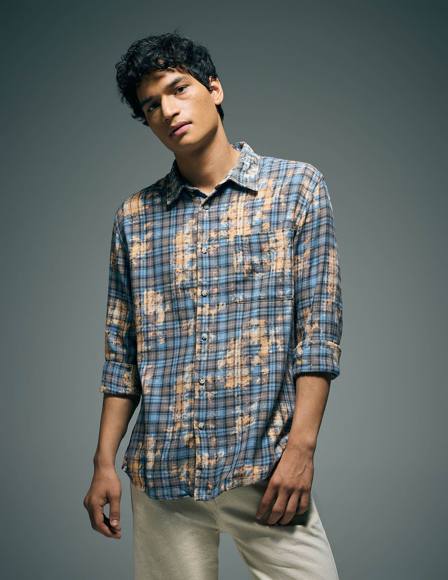 Flying Machine Pure Cotton Original Twill Shirt