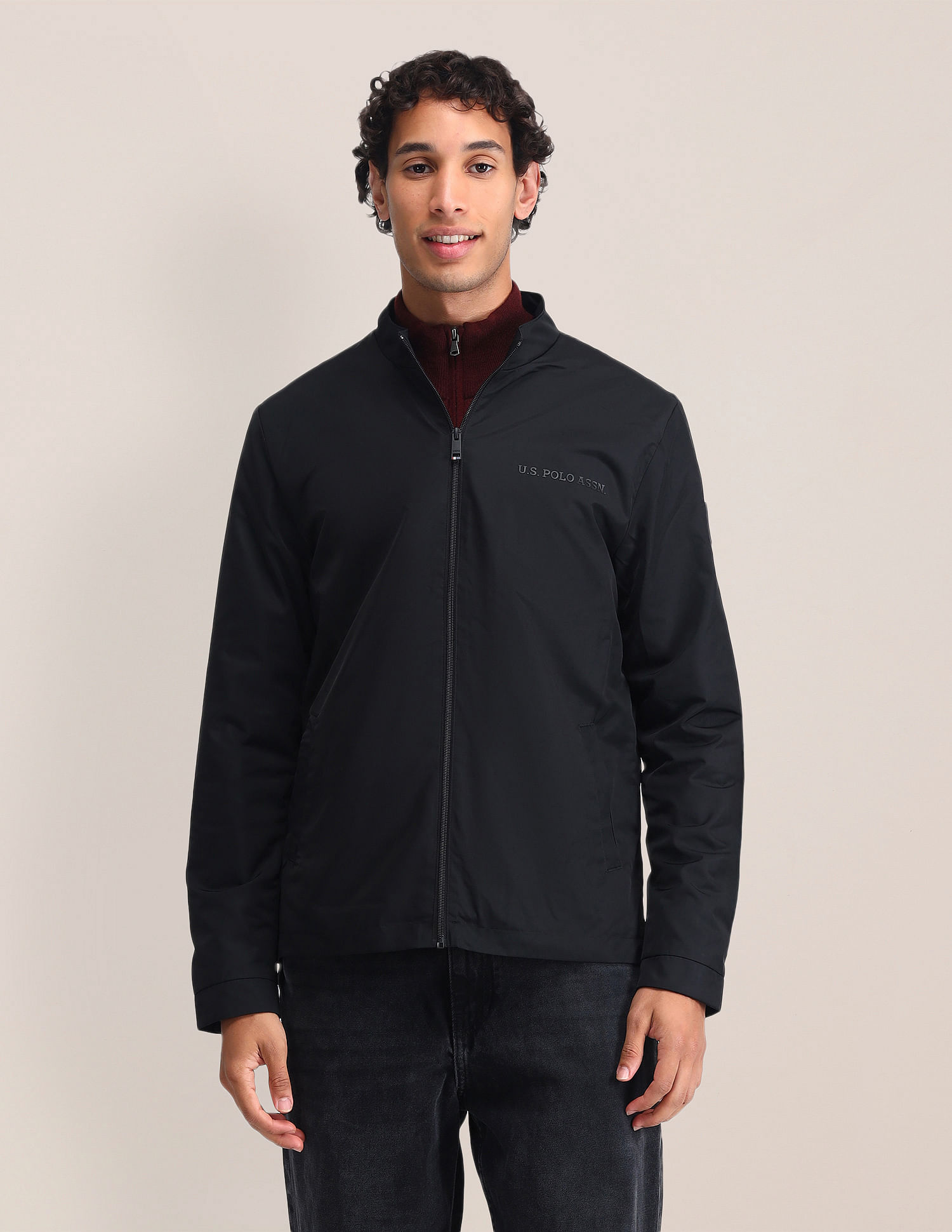U.S. Polo Assn. Regular Fit Solid Casual Jacket
