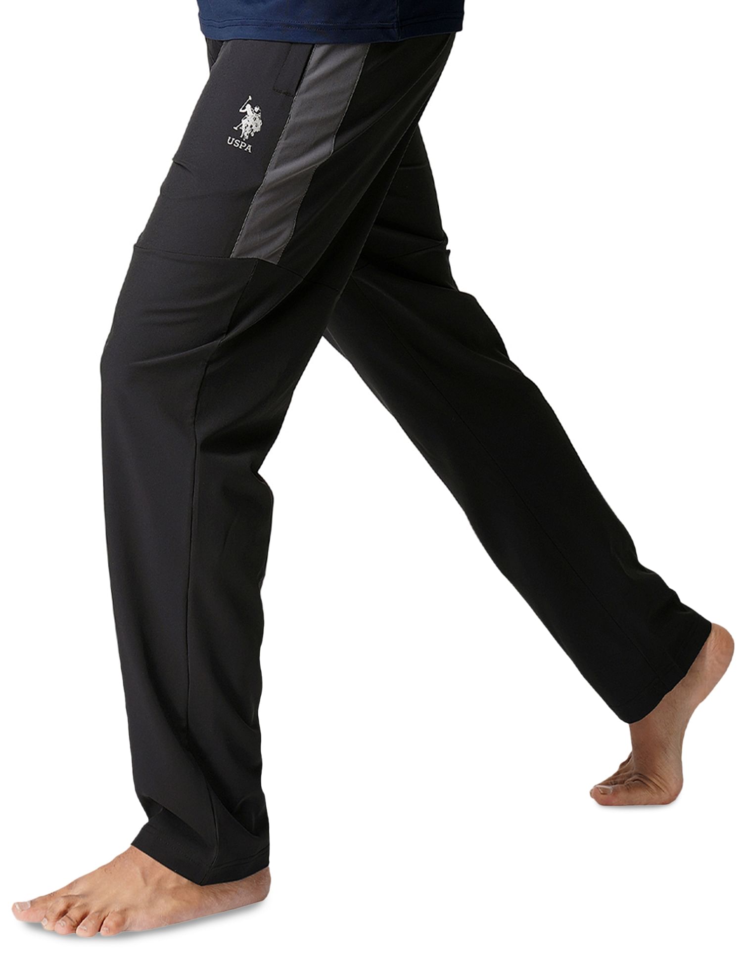 USPA Innerwear Elasticised Waist Panelled I718 Lounge Track Pants - Pack Of 1