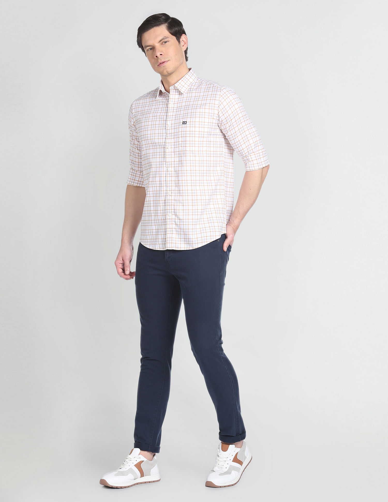 Arrow Sports Tartan Check Dobby Shirt