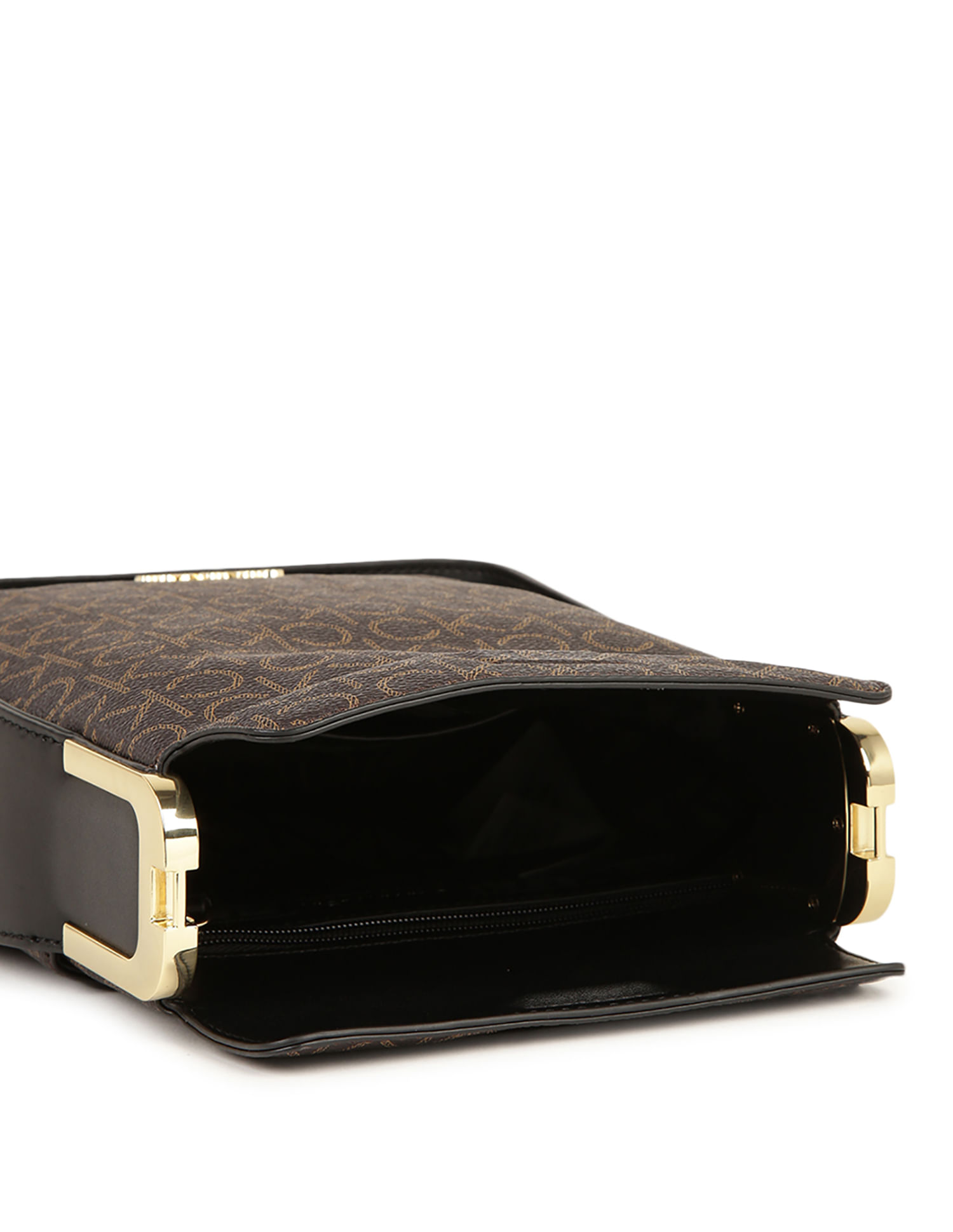 Buy Calvin Klein Monogram Print Fay Crossbody Bag - NNNOW.com