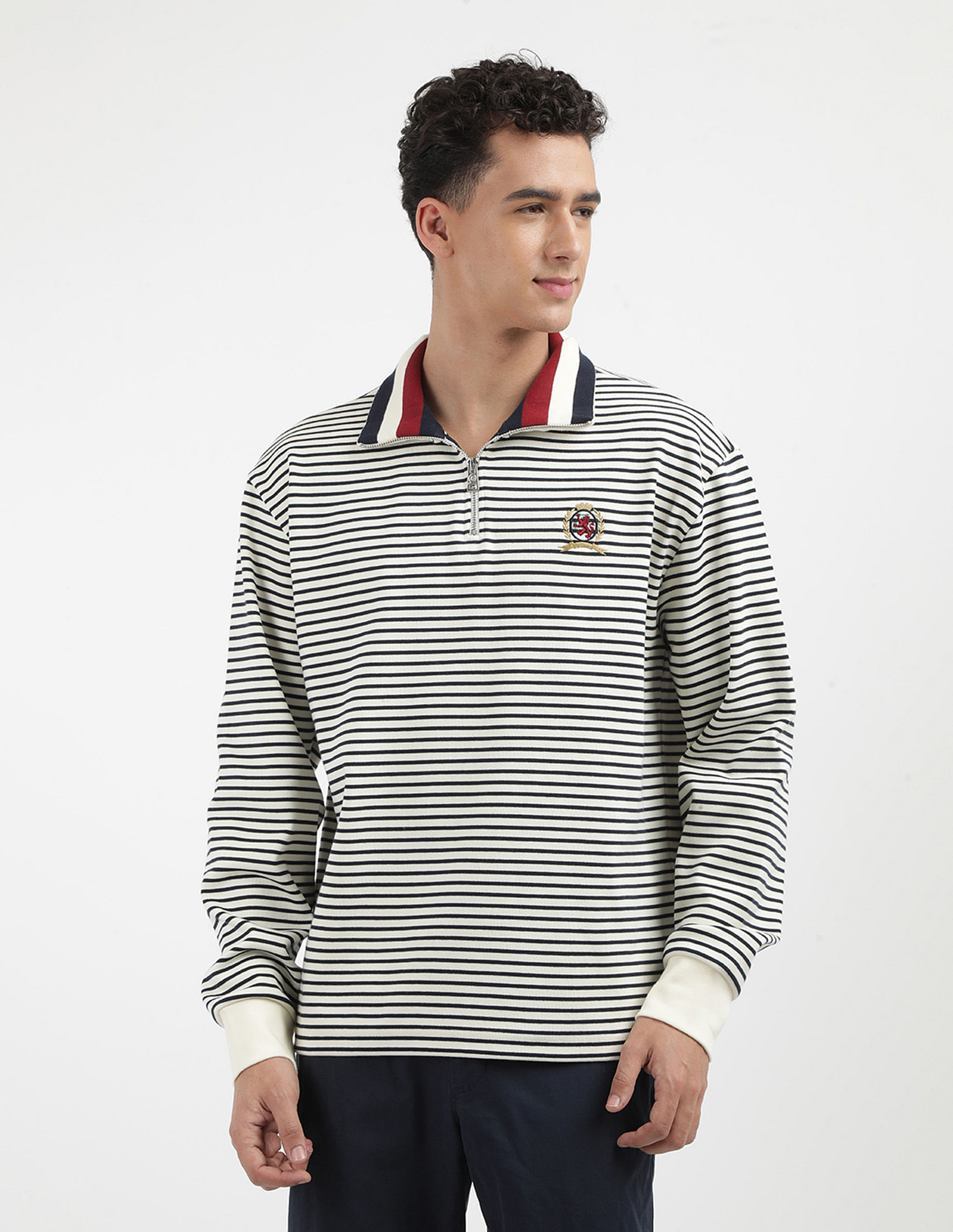 Tommy Hilfiger Breton Horizontal Stripe Sweatshirt