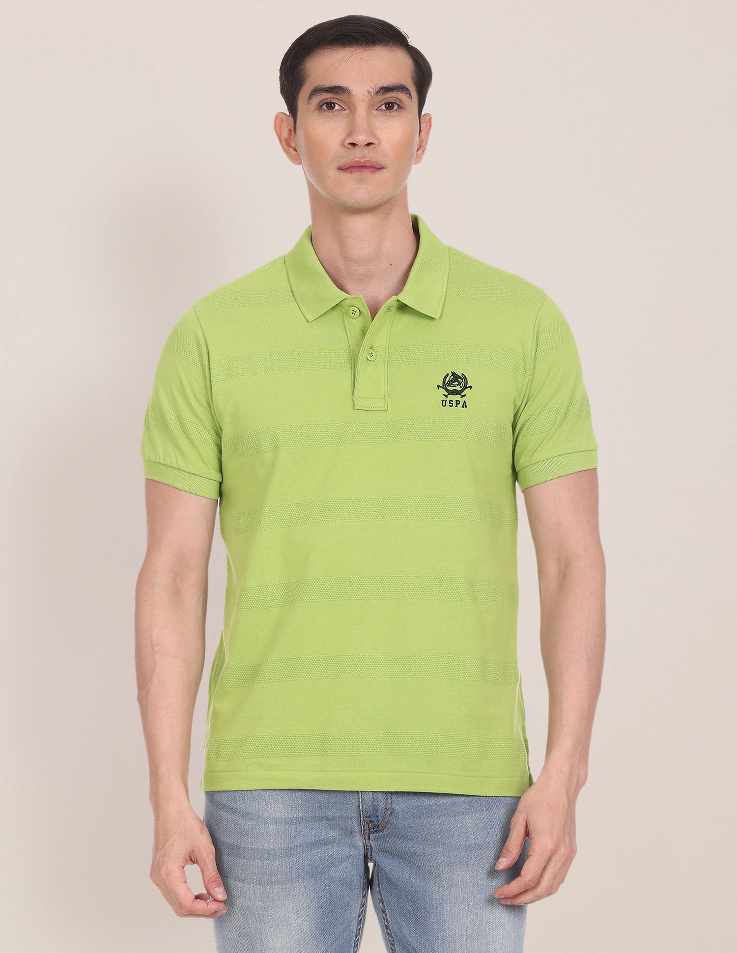 U.S. Polo Assn. Textured Cotton Polo Shirt