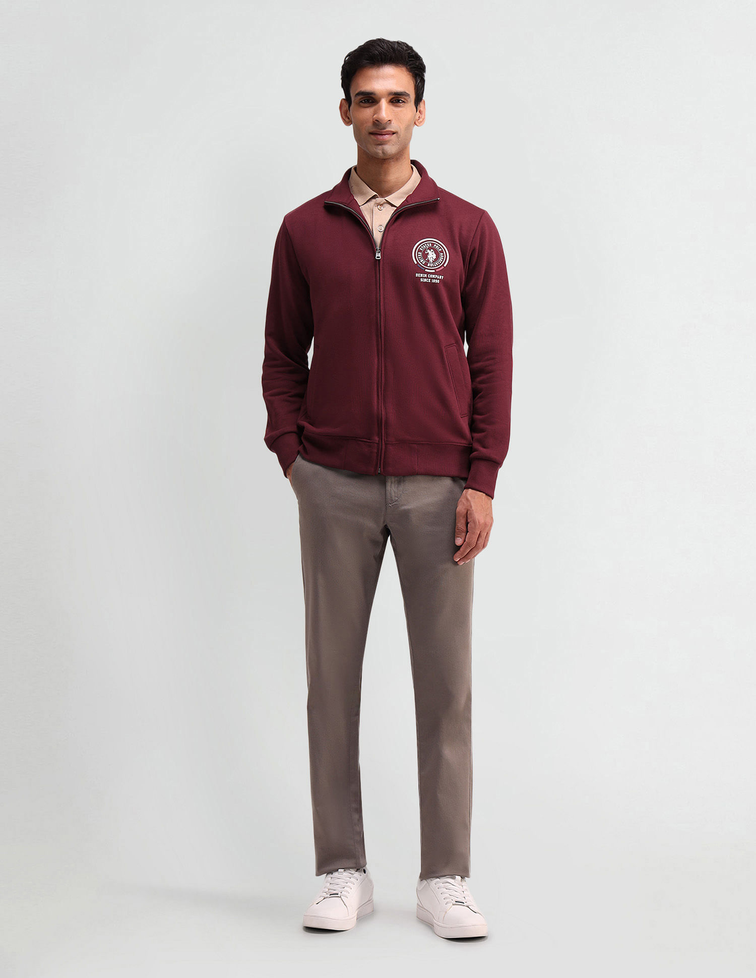 U.S. Polo Assn. Denim Co. Solid Regular Fit Sweatshirt