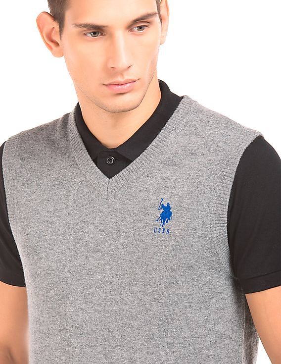 Polo v neck clearance vest