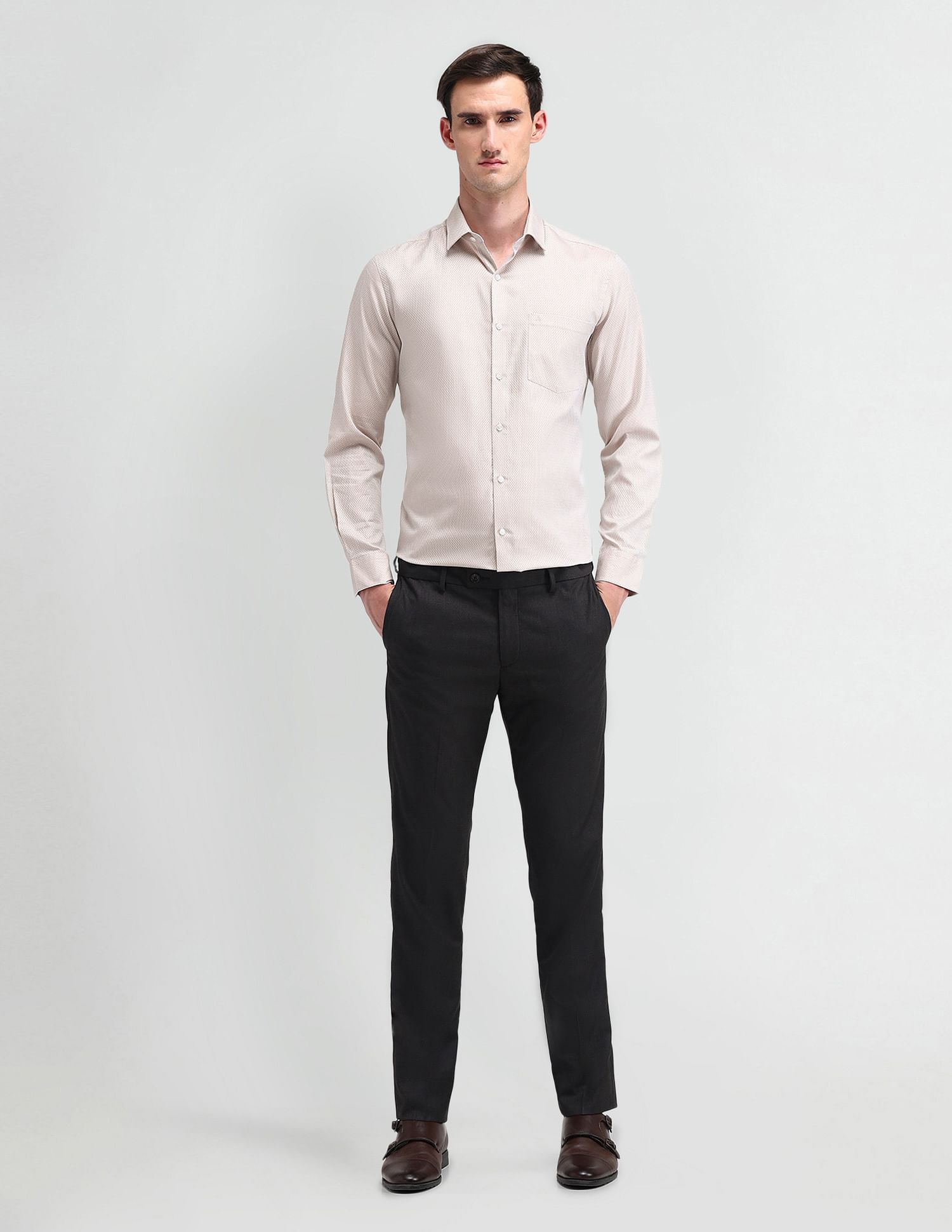 Arrow Liberty Classic Fit Textured Shirt