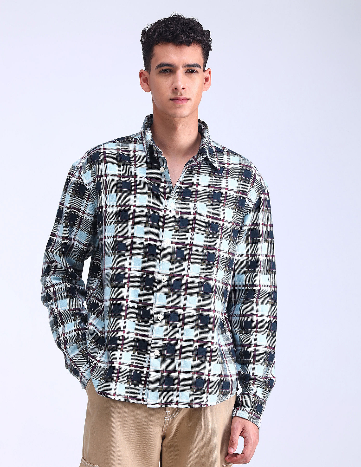 Flying Machine Oversized Fit Twill Shirt