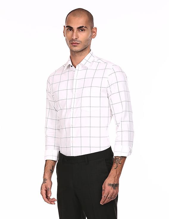 checked formal shirts