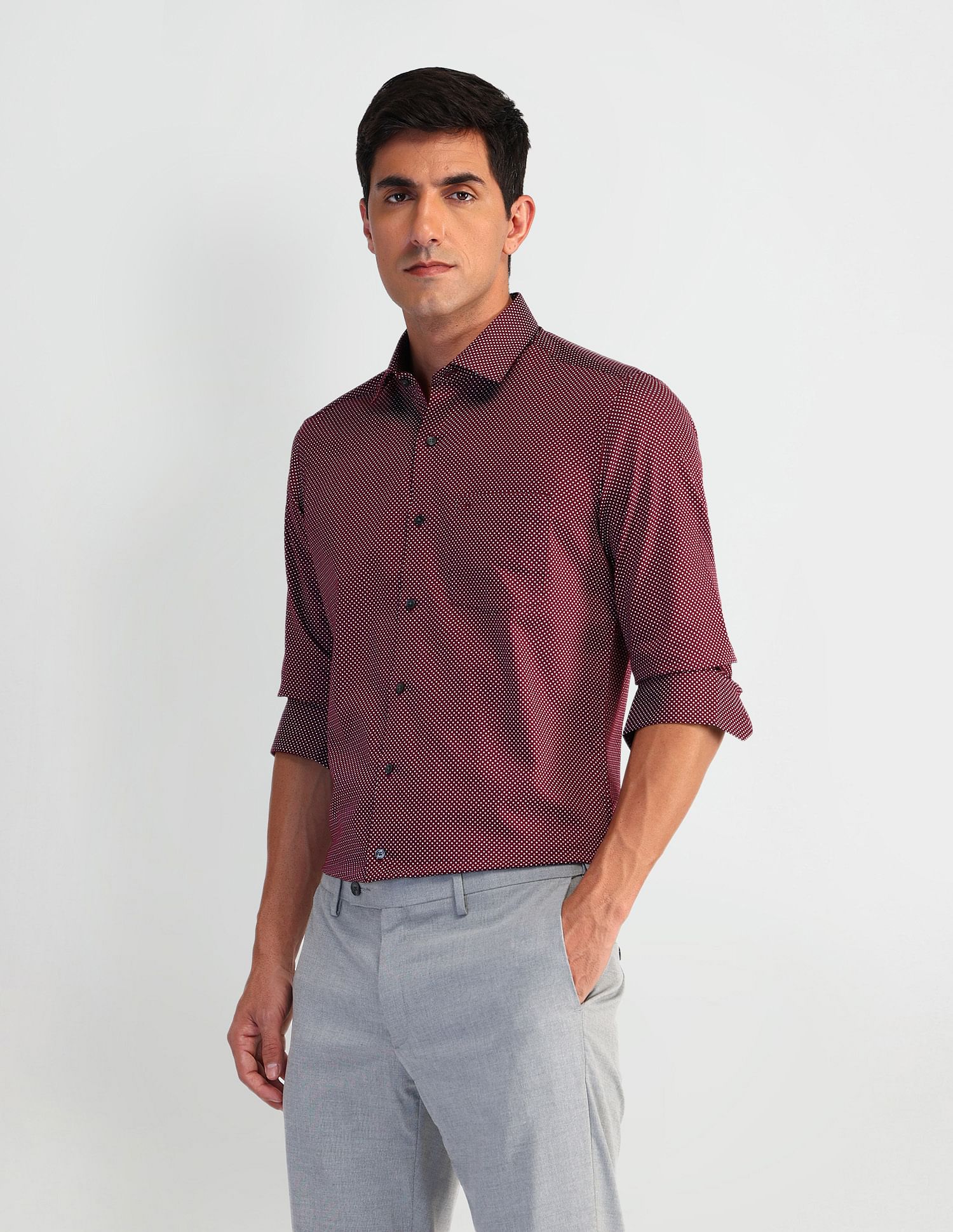 Arrow Manhattan Slim Cotton Shirt