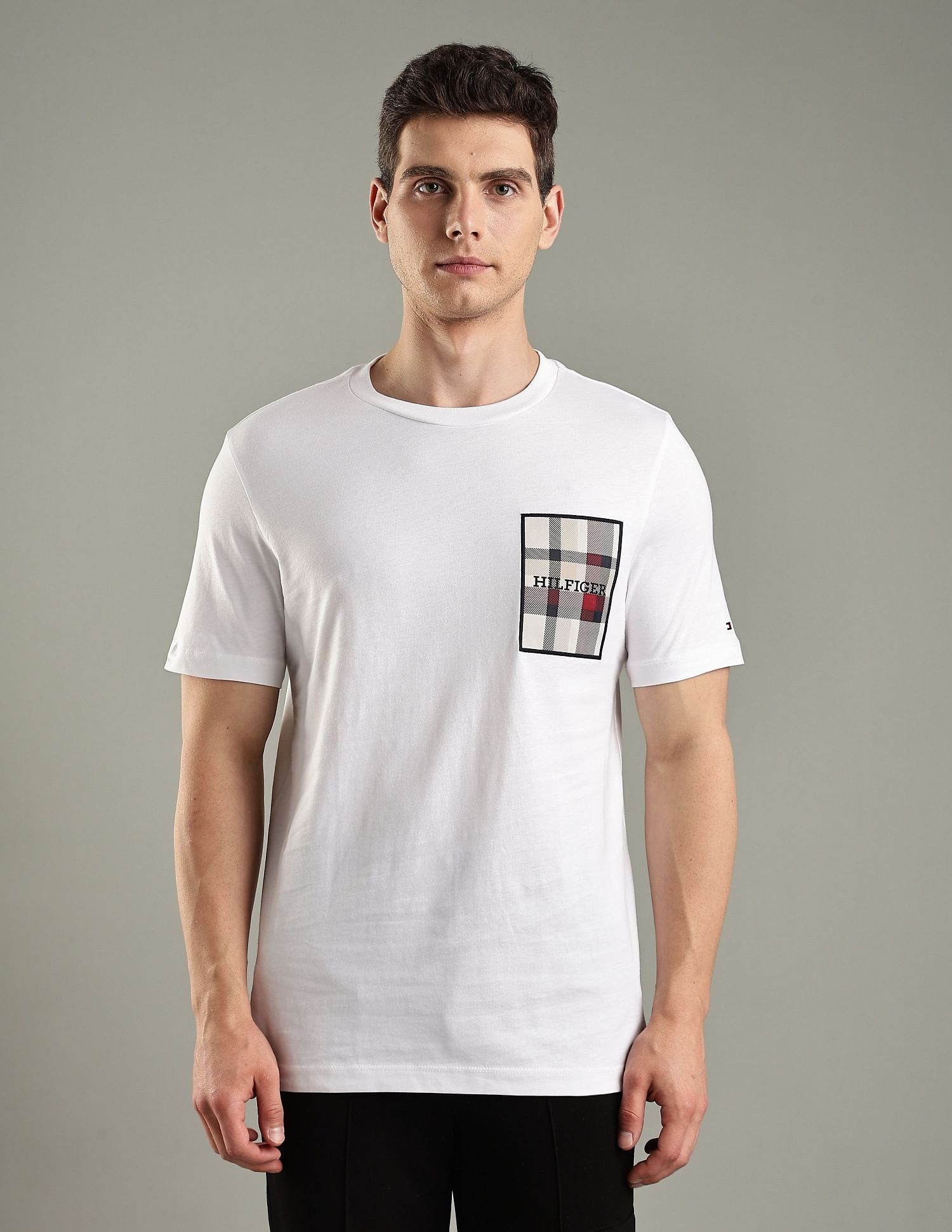 Tommy Hilfiger Embroidered Logo Regular-Fit Cotton T-Shirt