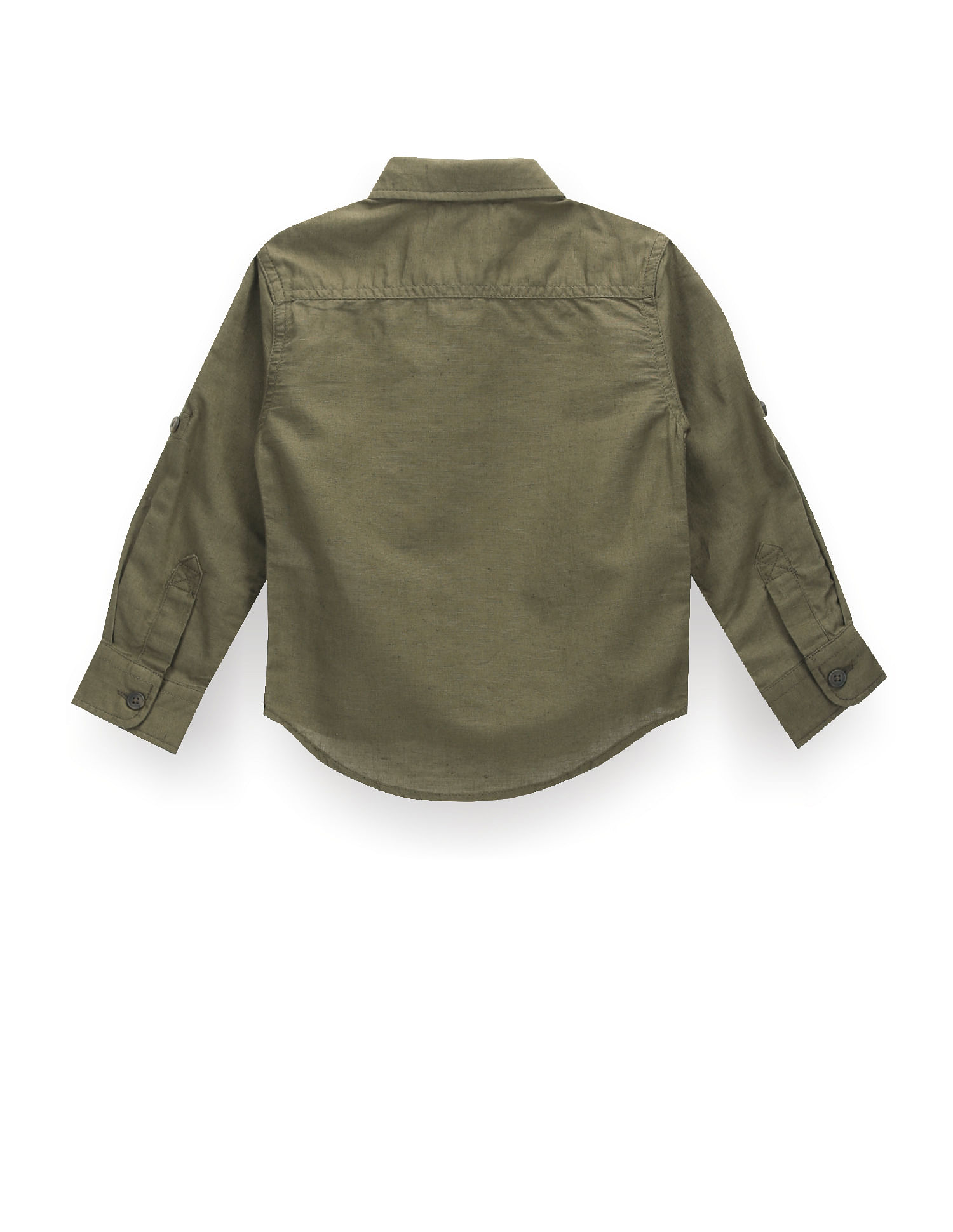 U.S. Polo Assn. Kids Boys Solid Cutaway Collar Shirt