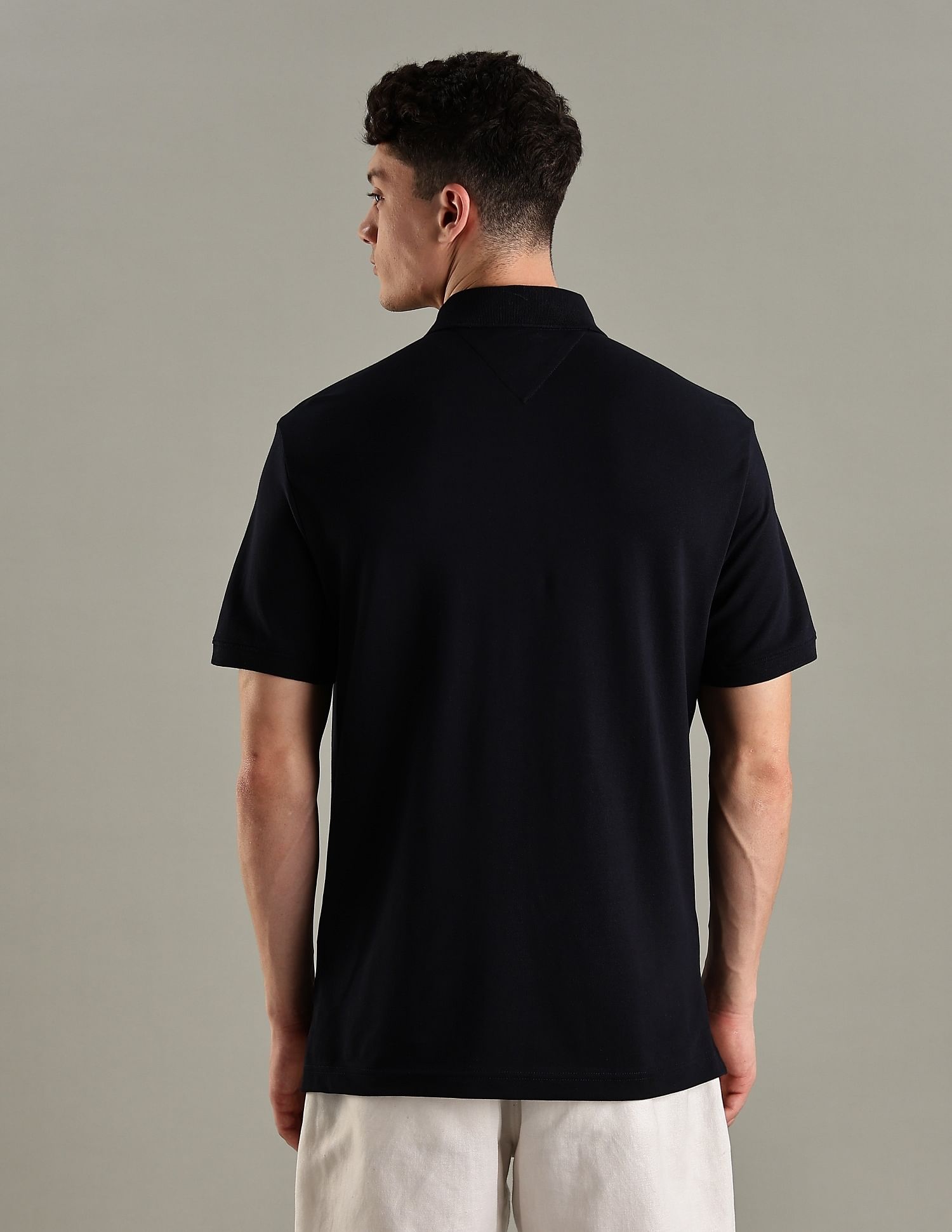 Tommy Hilfiger Logo Regular-Fit Cotton Polo T-Shirt