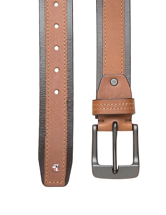 U.S. Polo Assn. Panelled Leather Belt