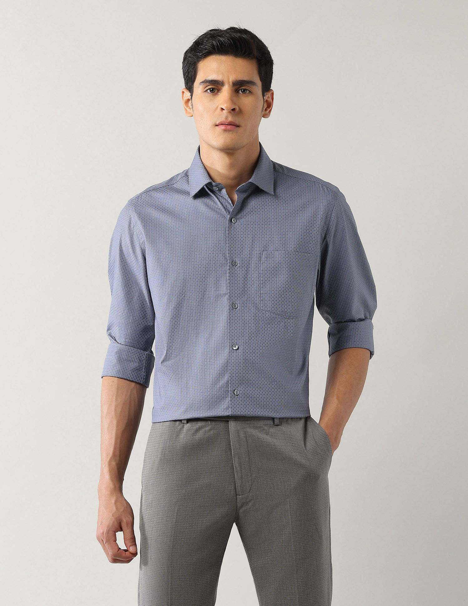 Arrow Liberty Classic Fit Textured Shirt