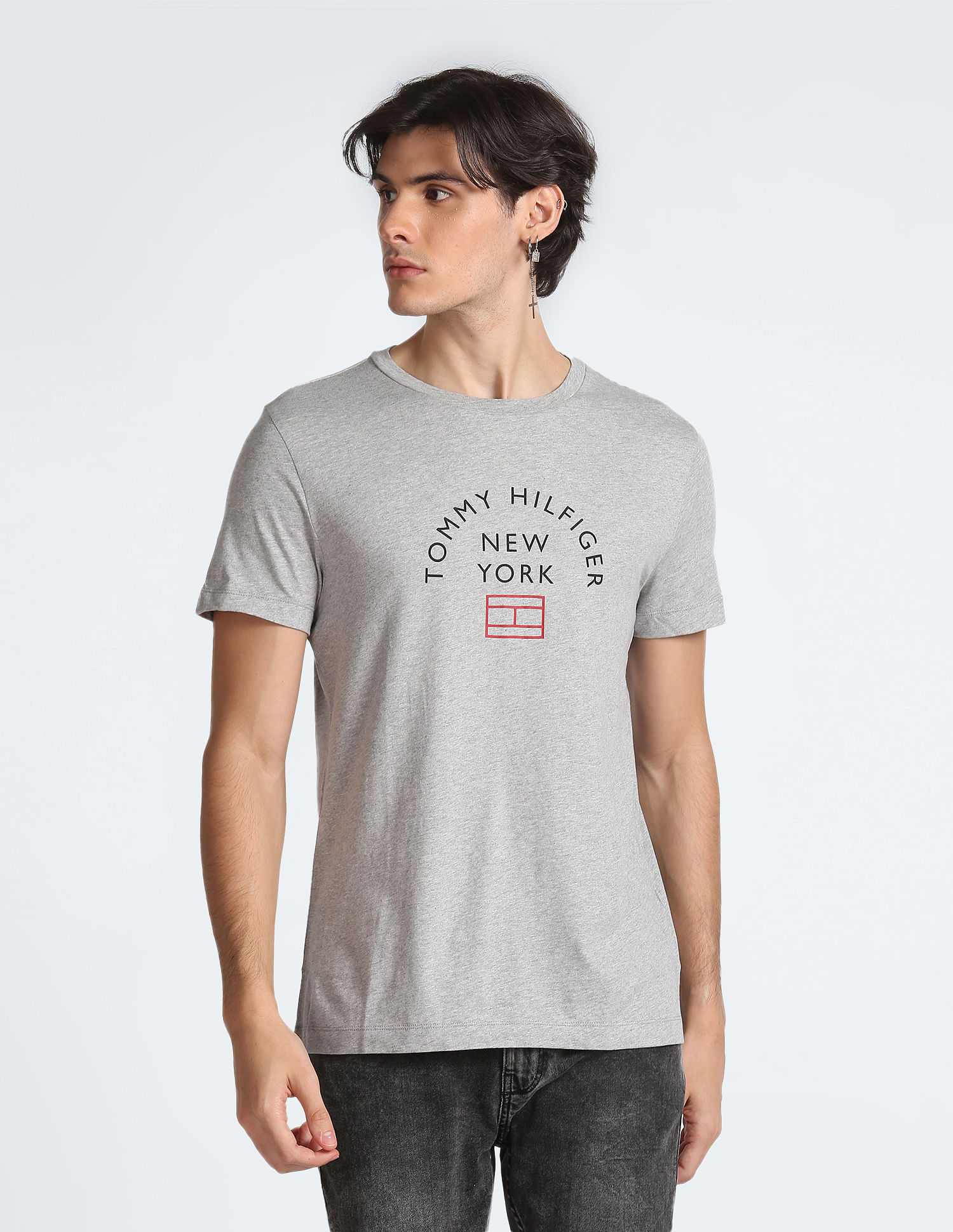 Tommy Hilfiger Transitional Organic Cotton Heathered T-Shirt
