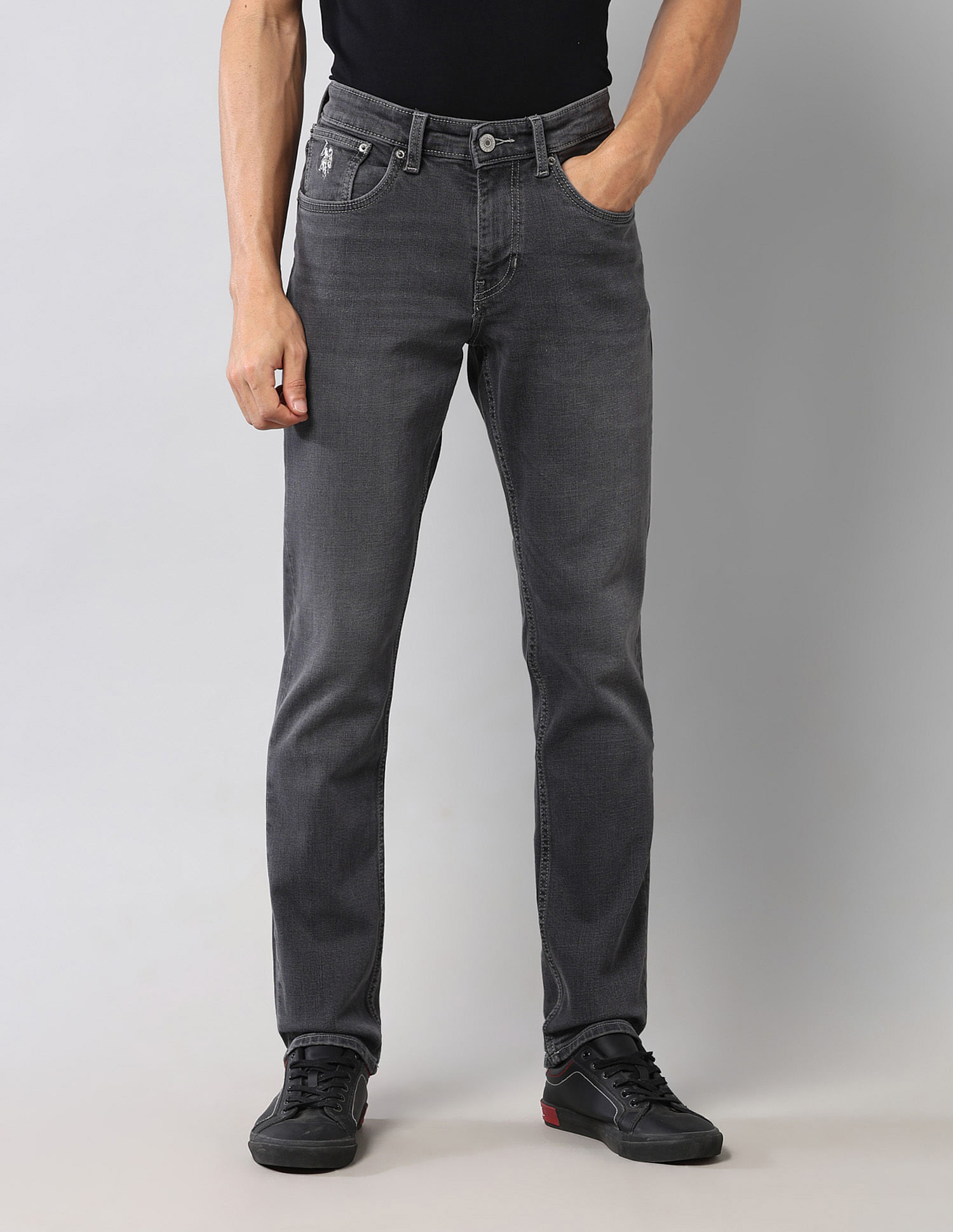 U.S. Polo Assn. Denim Co. Brandon Slim Tapered Black Jeans