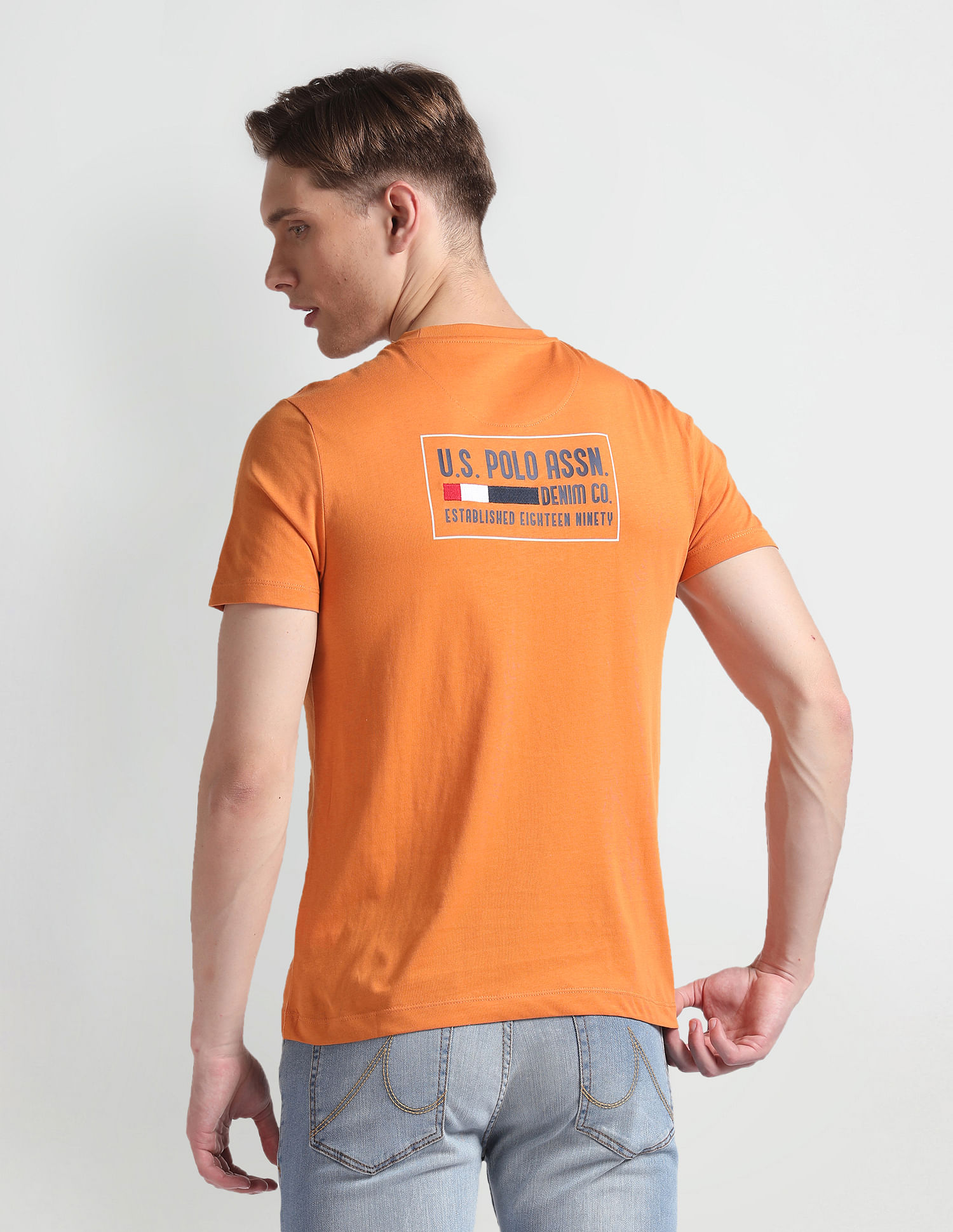 U.S. Polo Assn. Denim Co. Back Logo Muscle Fit T-Shirt