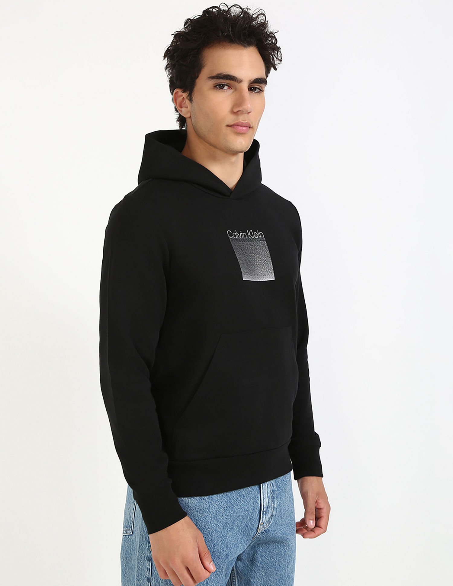 Calvin Klein Jeans Logo Regular-Fit Cotton Sweatshirt
