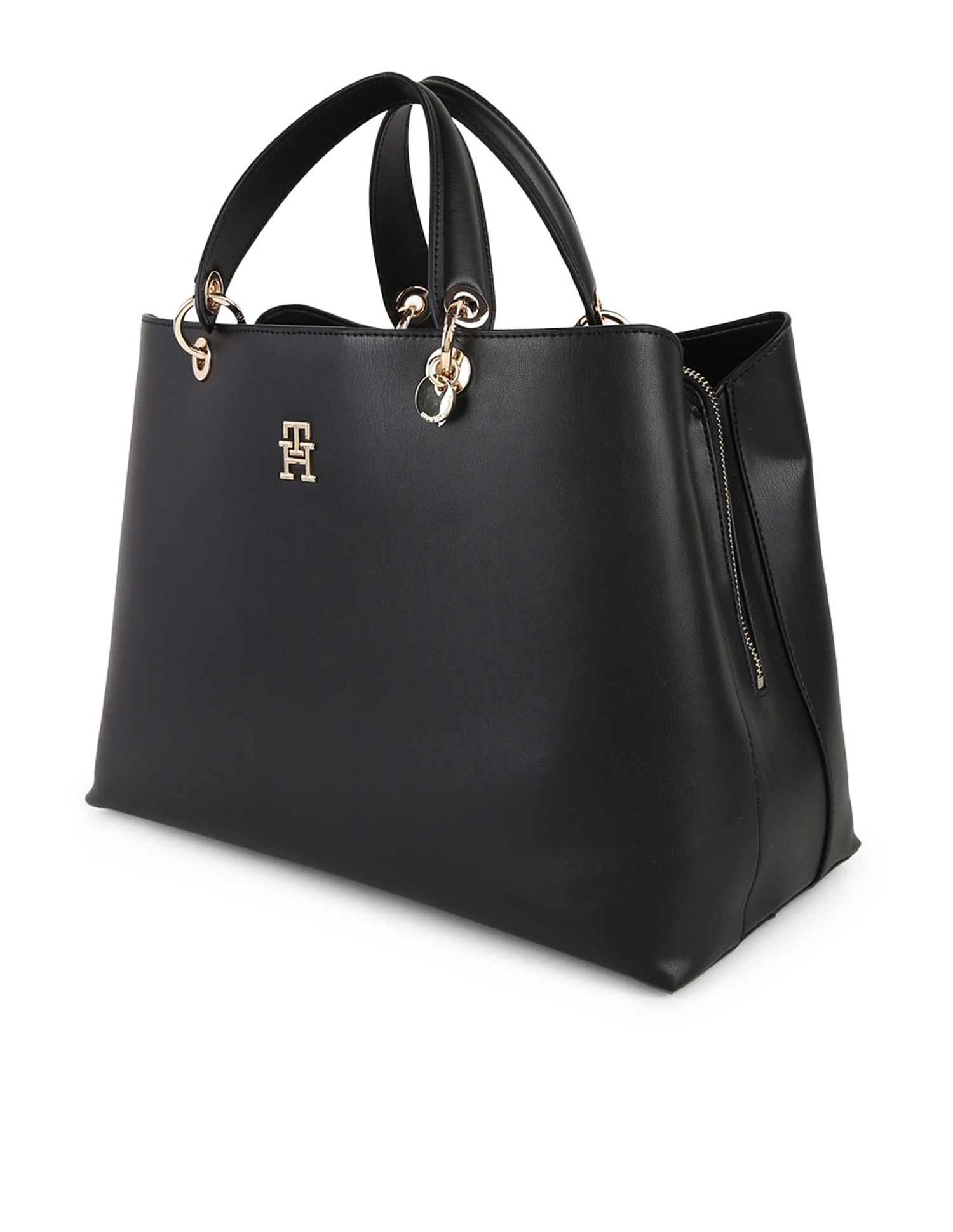 Tommy Hilfiger Solid Chic Satchel Bag