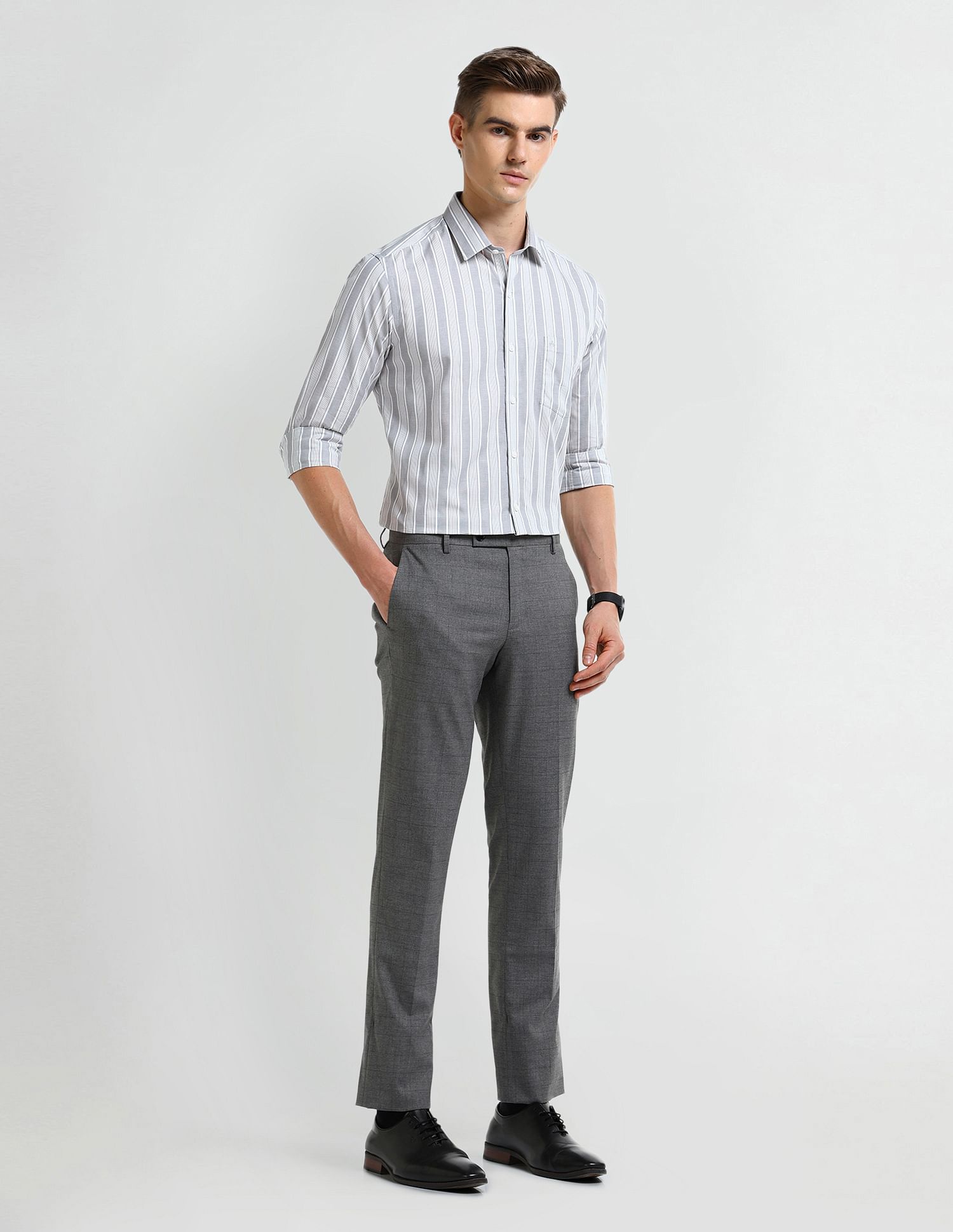 Arrow Vertical Striped Dobby Shirt