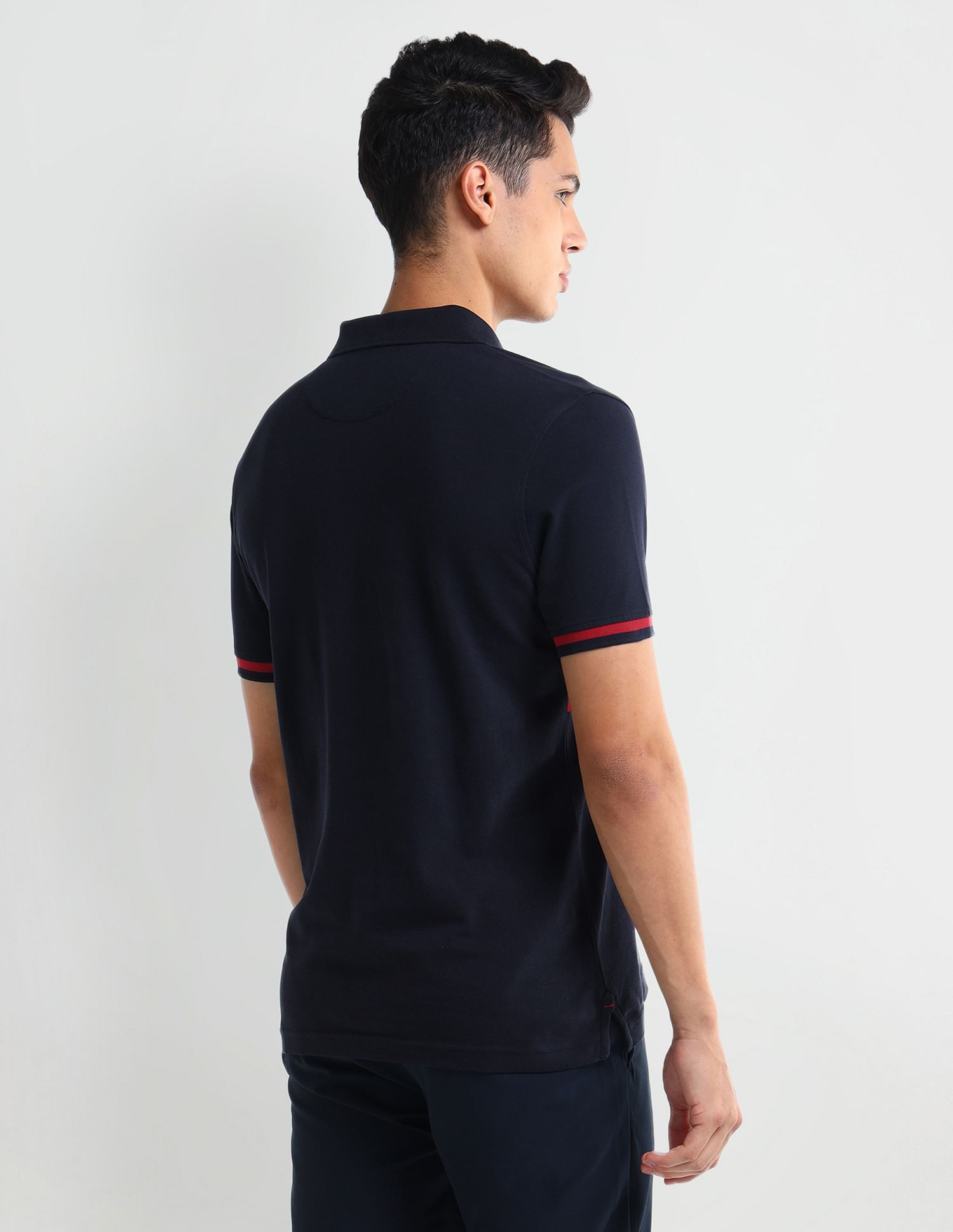 Arrow Sport Horizontal Striped Regular Fit Polo Shirt