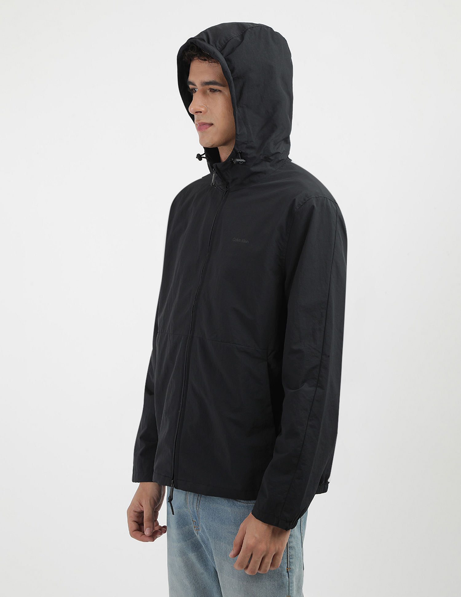 Calvin Klein Jeans Regular Fit Solid Casual Jacket