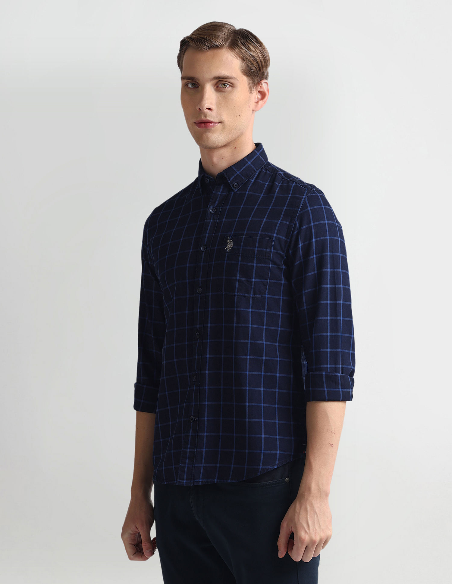 U.S. Polo Assn. Denim Co. Graph Check Twill Shirt