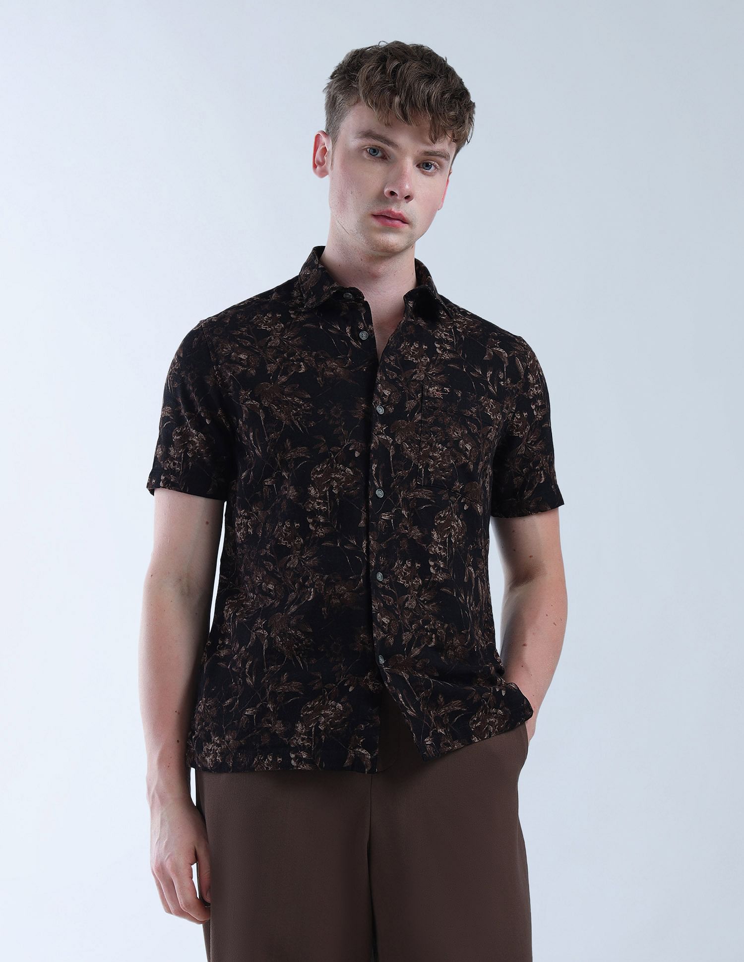 Flying Machine All Over Printed Essentials Shirt