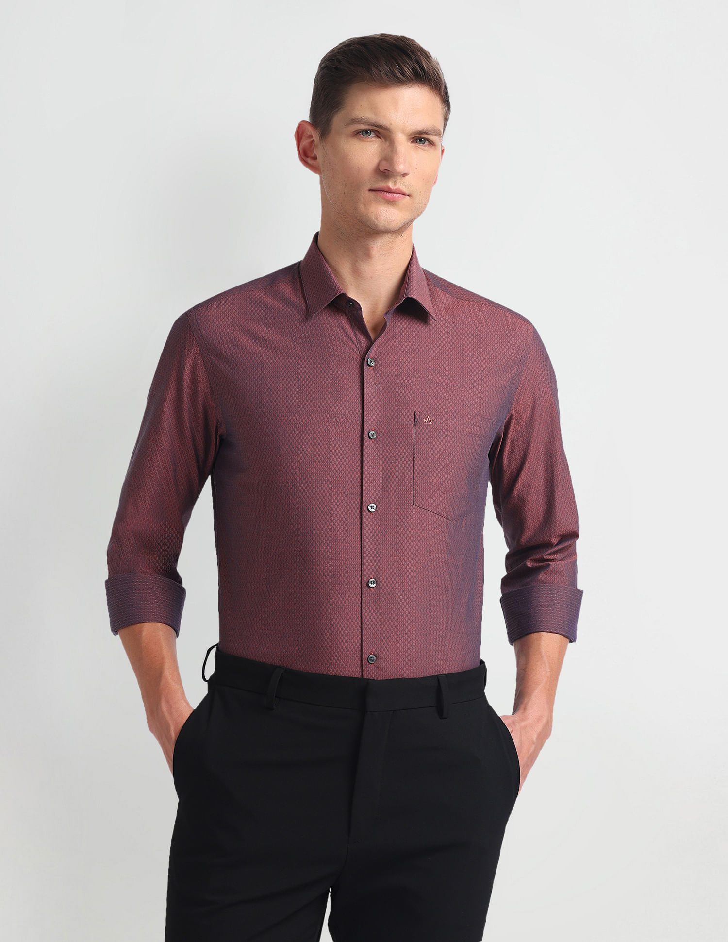 Arrow Manhattan Slim Fit Dobby Shirt