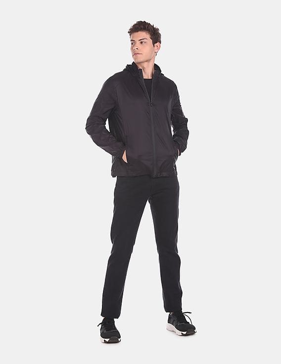 black windcheater