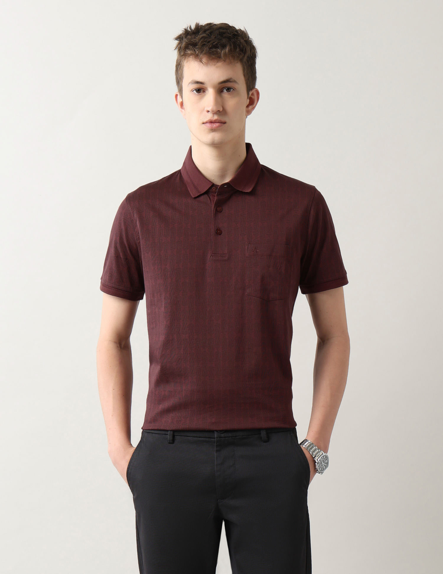 Arrow Pure Cotton Night Is Young Polo Shirt