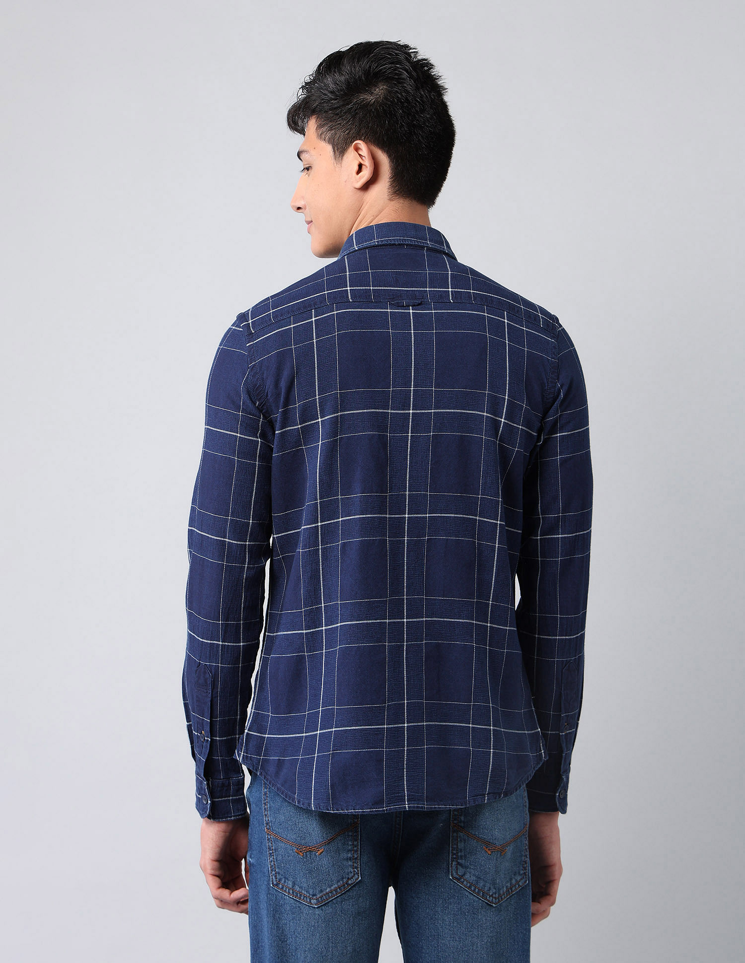 U.S. Polo Assn. Denim Co. Grid Tattersall Checked Dobby Shirt