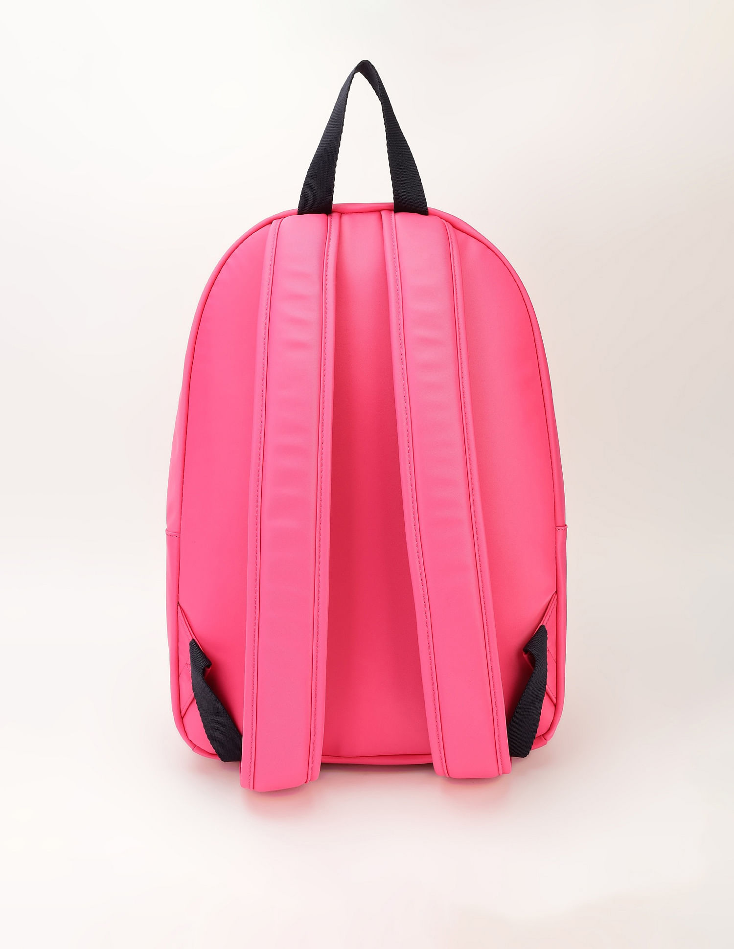 Tommy Hilfiger Solid Pink Nylon Backpack