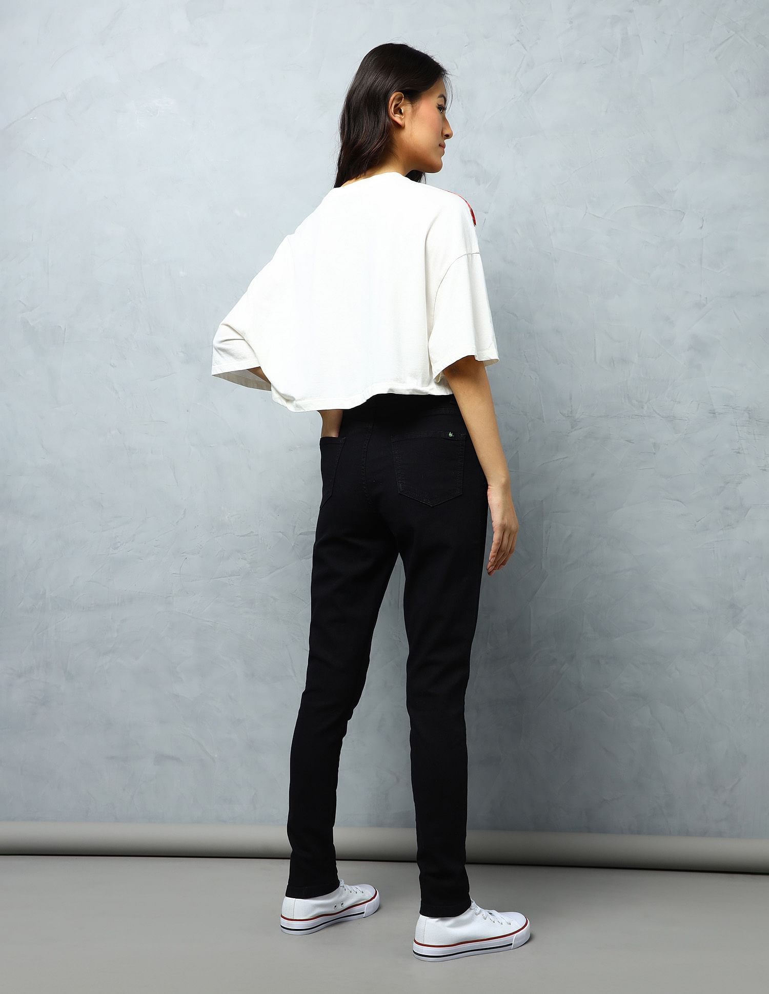 Flying Machine Women High Rise Veronica Skinny Fit Twill Jeans