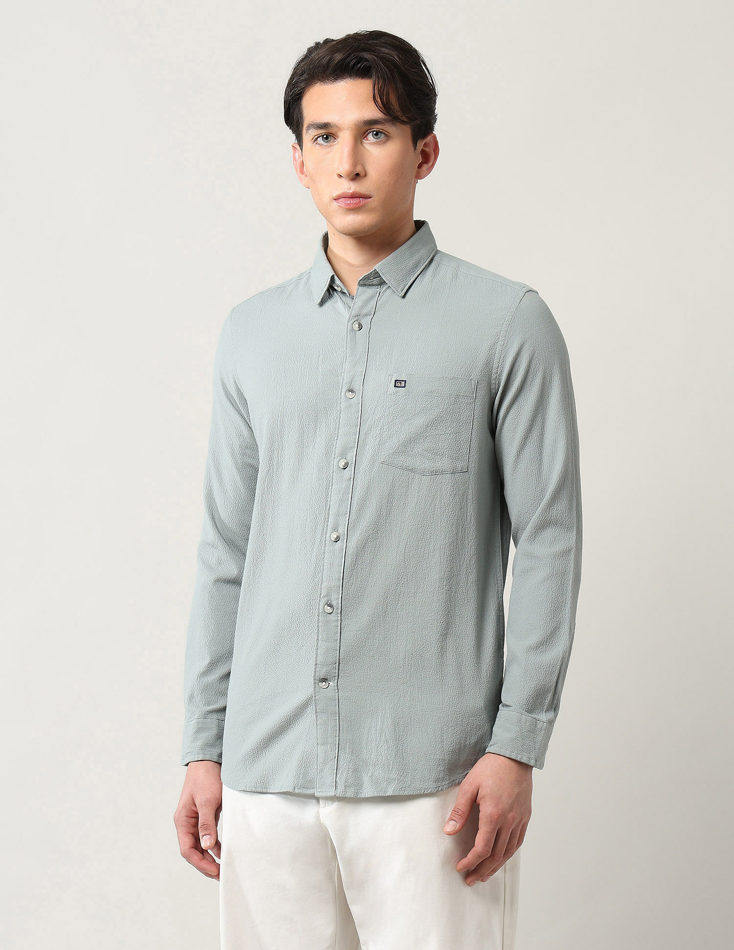 Arrow Sport Textured Slim Fit Shirt