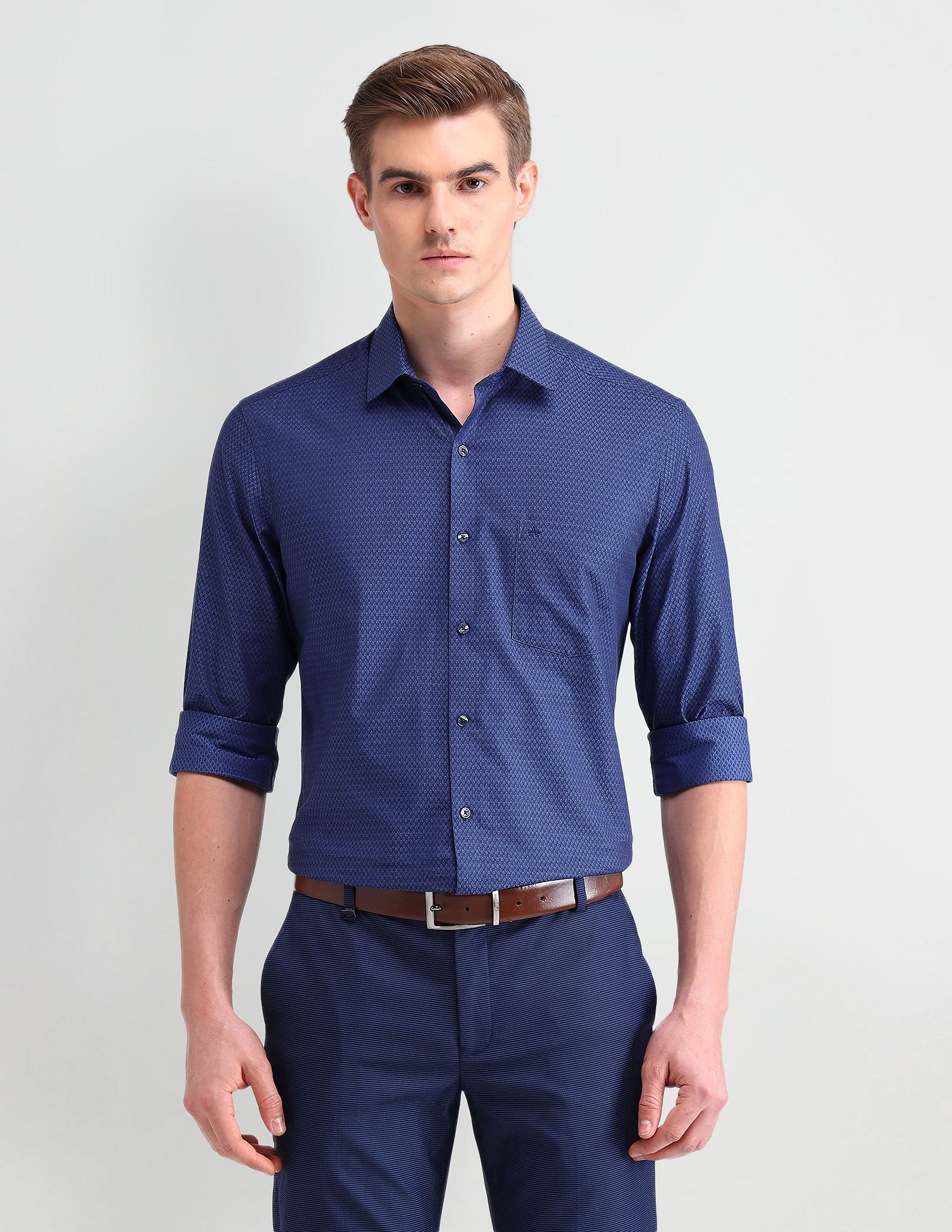 Arrow Brooklyn Fit Textured Shirt