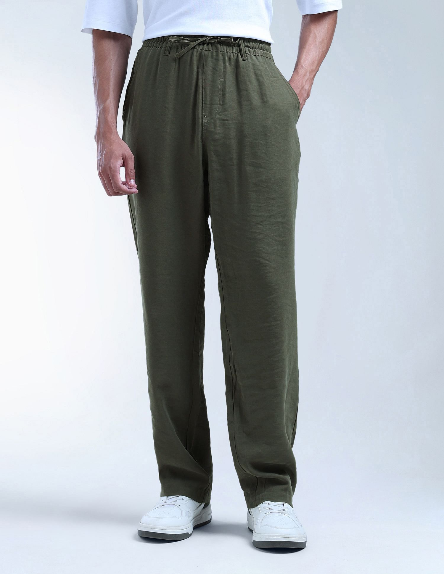 Flying Machine Solid Cobain Loose Fit Chinos