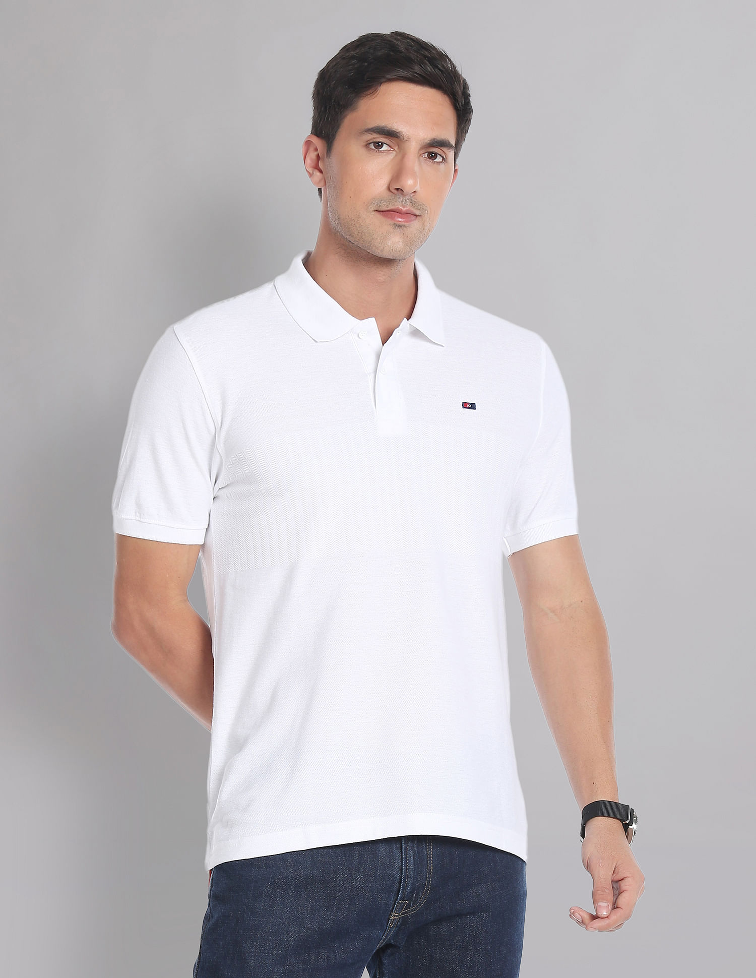 AD by Arvind Solid COOL-IT Real Deal Polo Shirt
