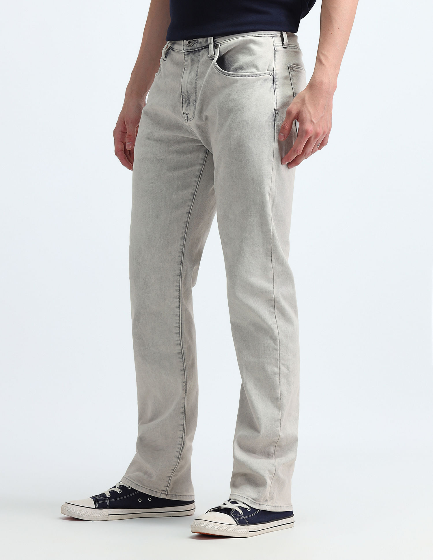Flying Machine Mid Rise Straight Fit Jeans